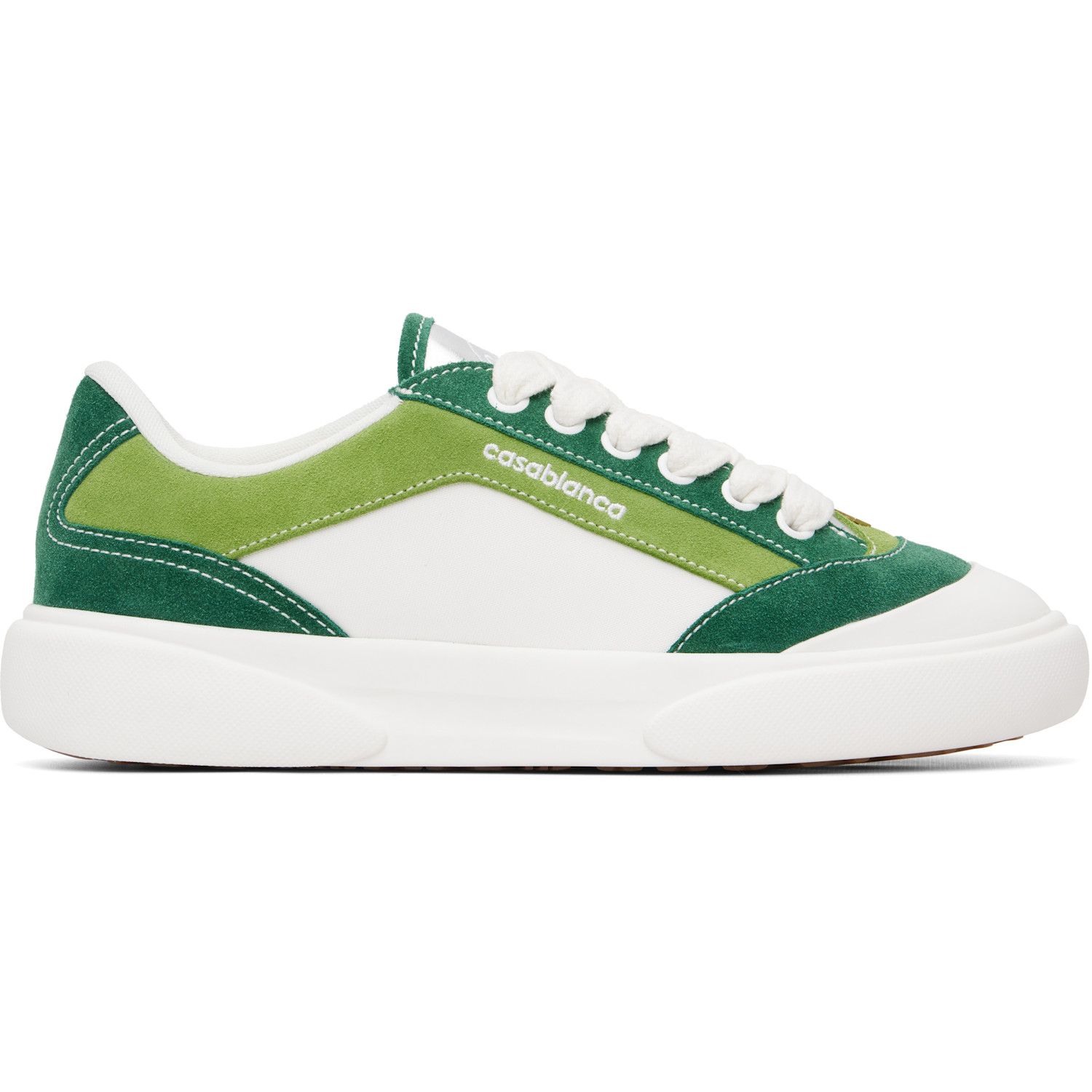 Casablanca White & Green 'Del Mar' Sneakers