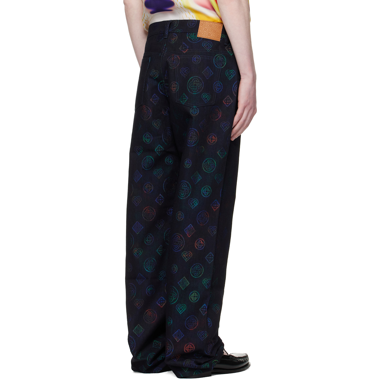  Casablanca Navy Heatmap Monogram Jeans 