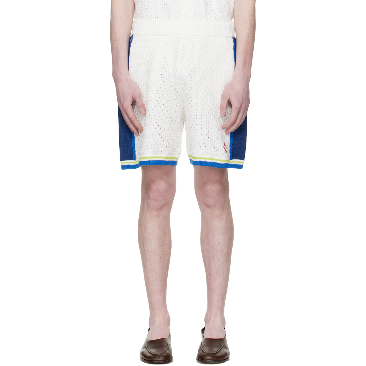 Casablanca Off-White Crochet Shorts