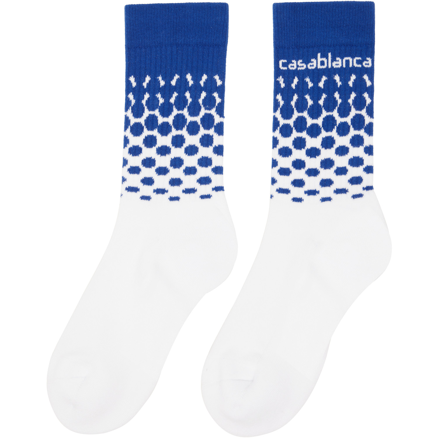  Casablanca White Beyond Destiny Gradient Socks 