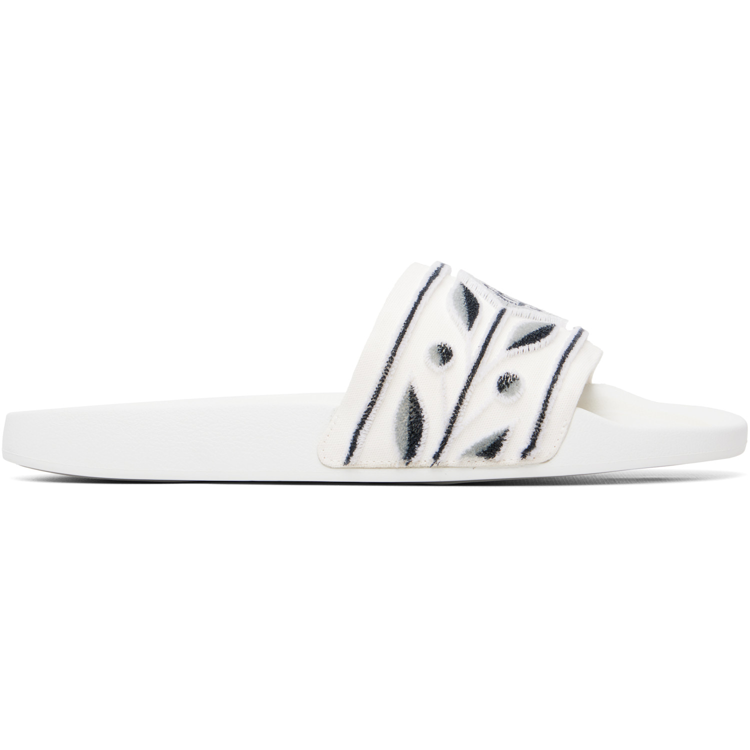 Casablanca White Flocked Pool Slides