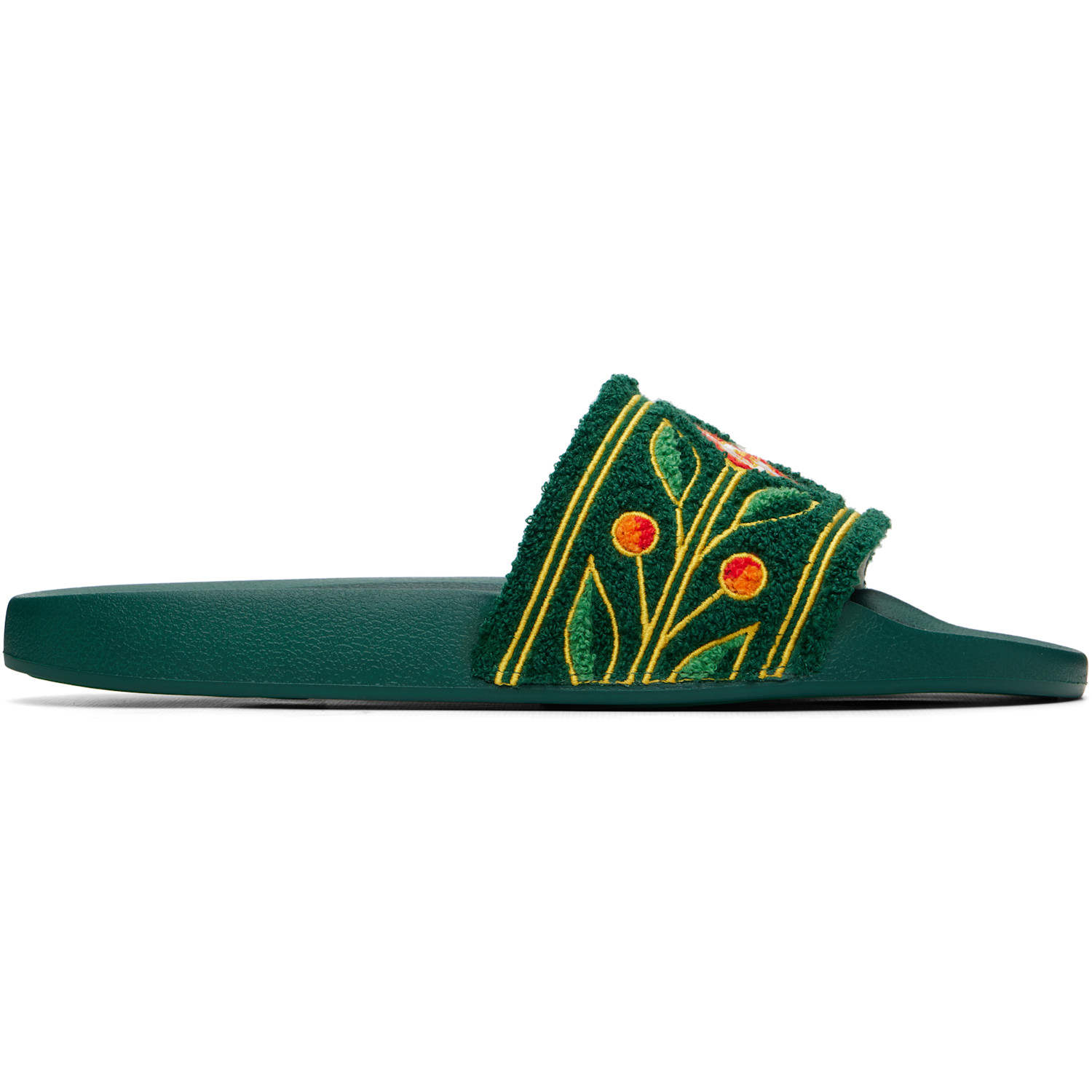 Casablanca Green Laurel Terry Slides