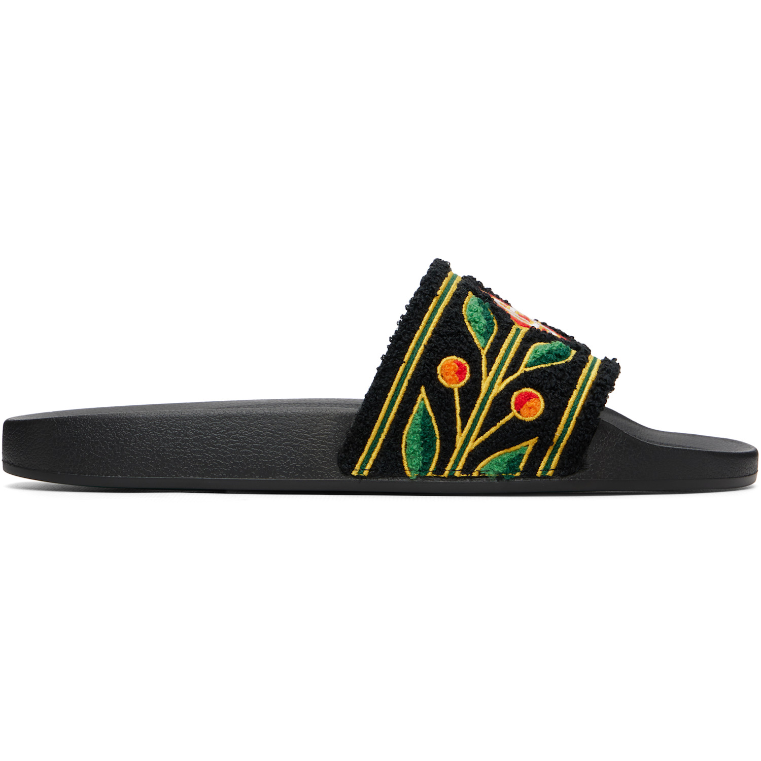 Casablanca Black Laurel Terry Slides