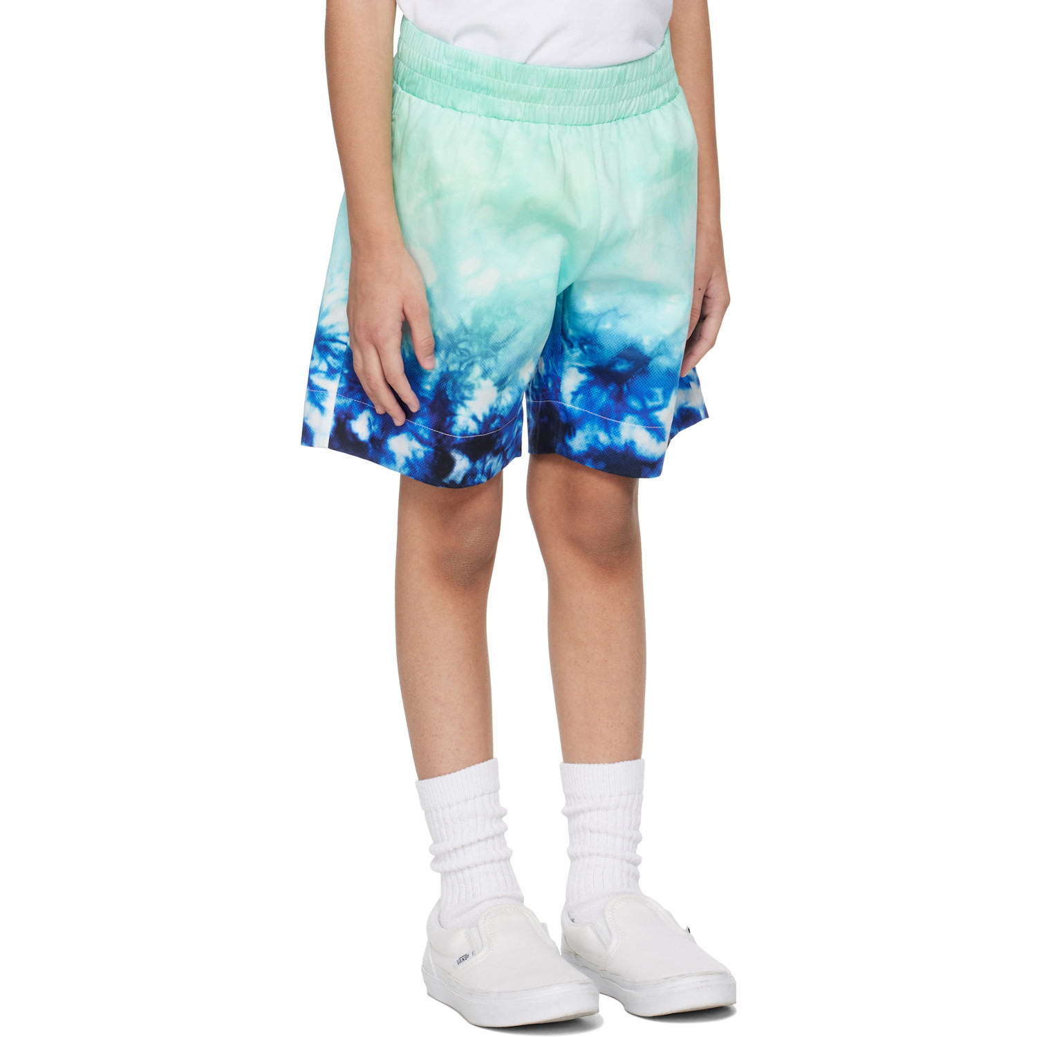  Casablanca Kids Blue Surf Lotus Shorts 