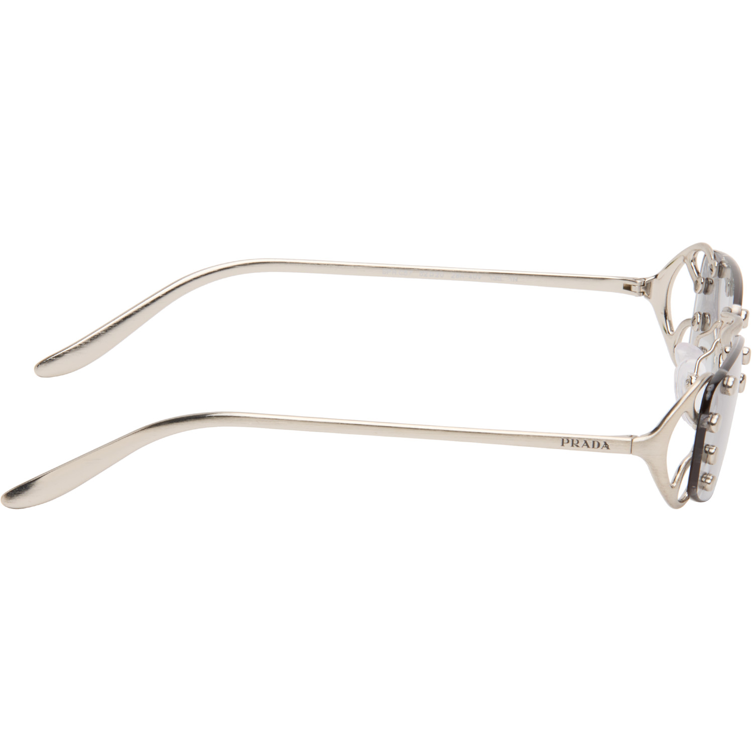  Prada Eyewear Silver Pr C57s Sunglasses 