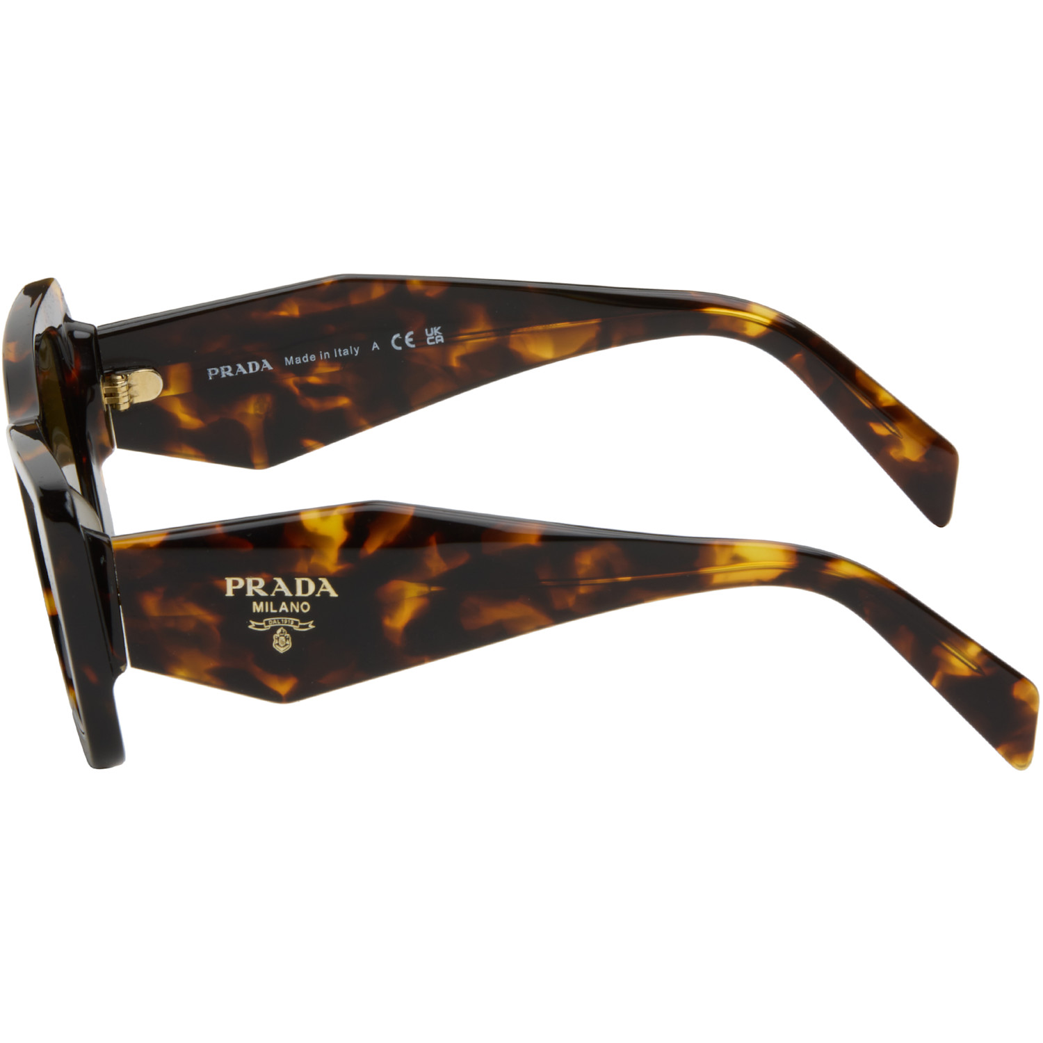  Prada Eyewear Brown 'prada Symbole' Sunglasses 