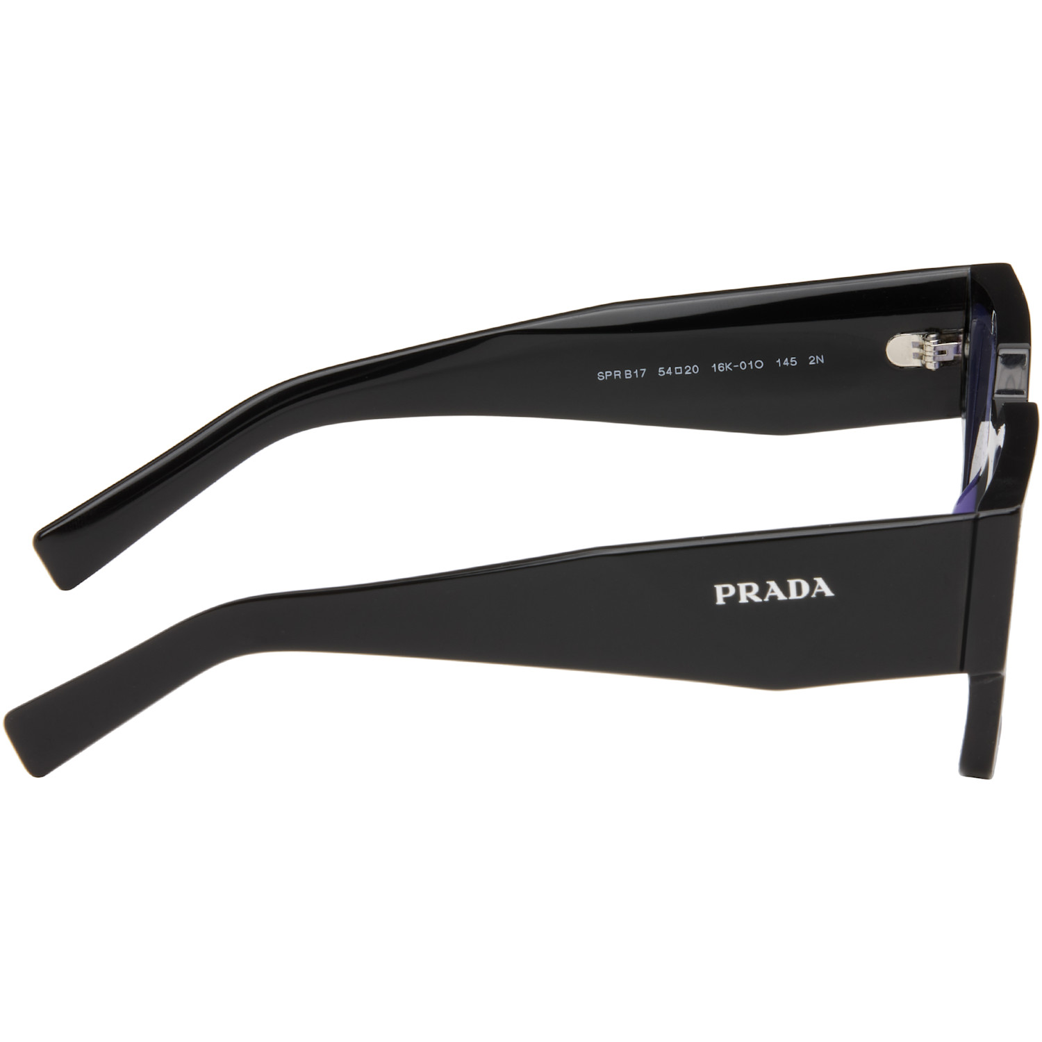  Prada Eyewear Black Square Sunglasses 