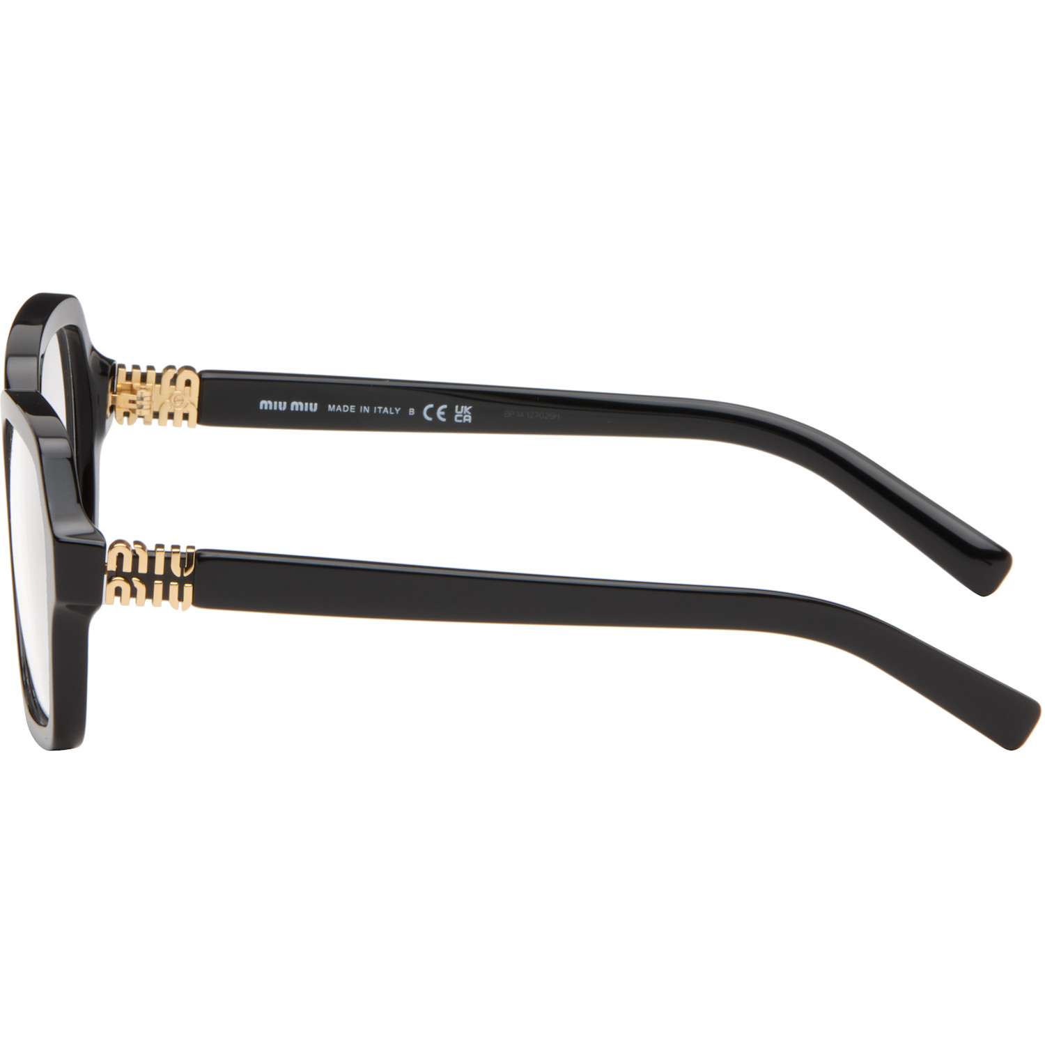  Miu Miu Eyewear Black Square Glasses 