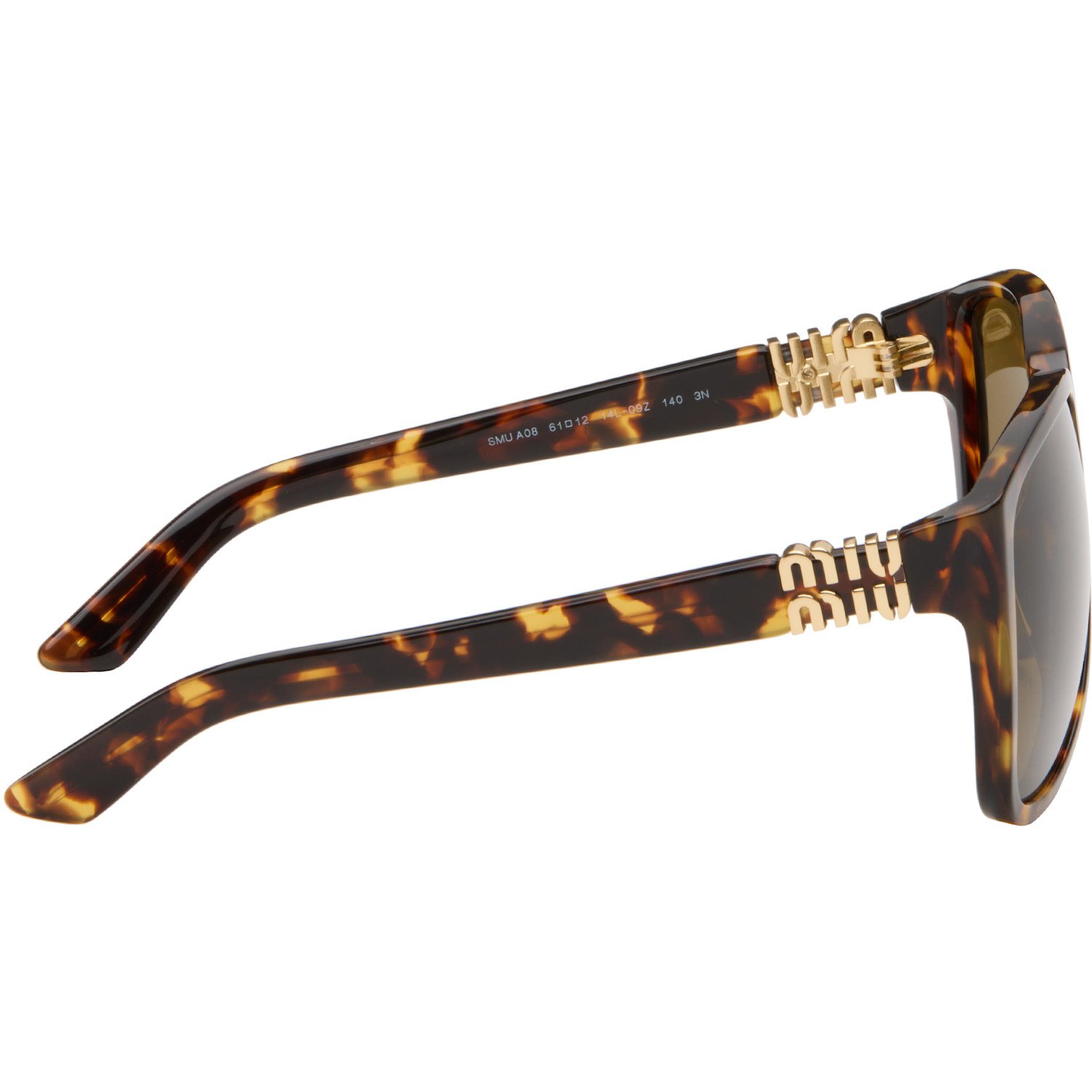  Miu Miu Eyewear Brown Aviator Sunglasses 