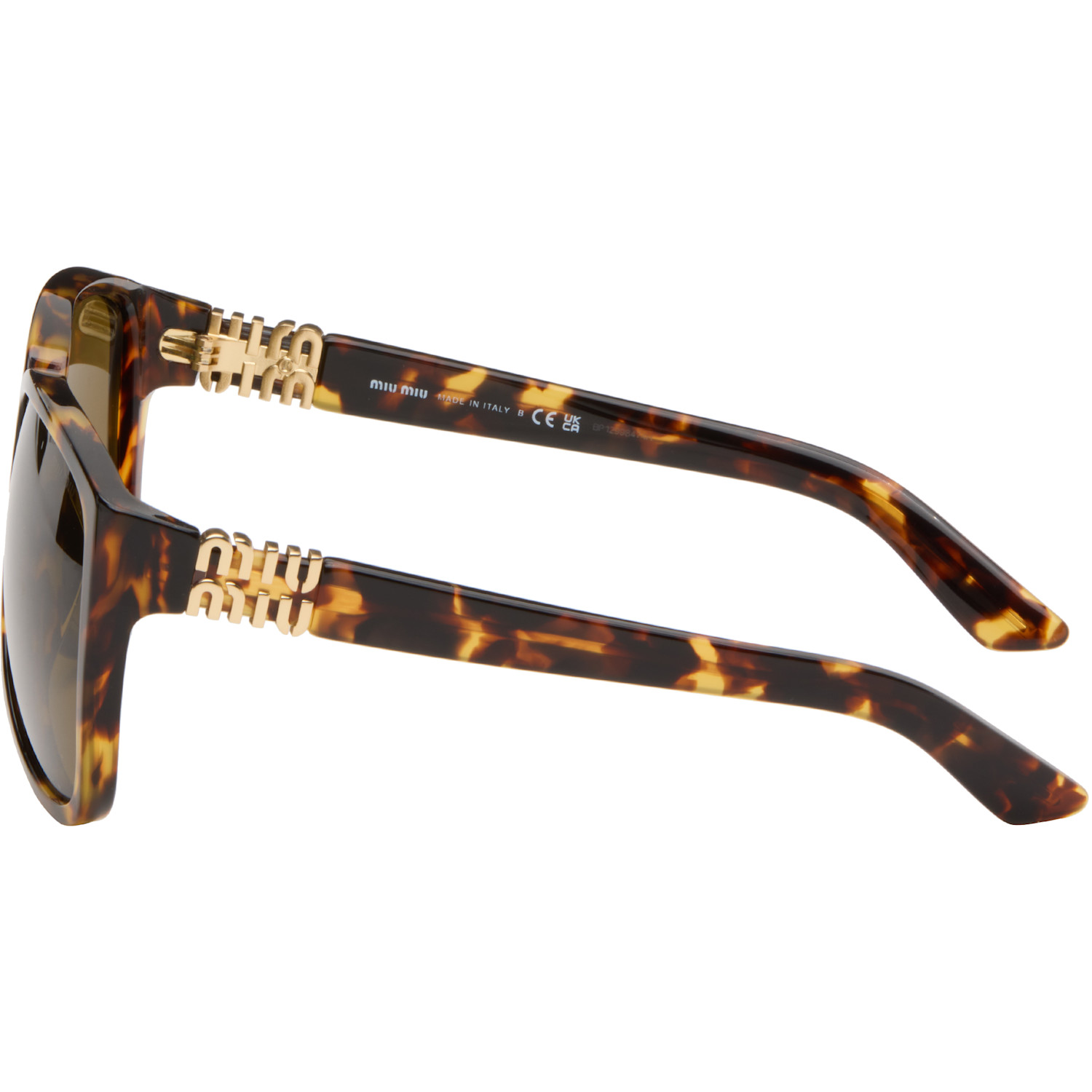  Miu Miu Eyewear Brown Aviator Sunglasses 