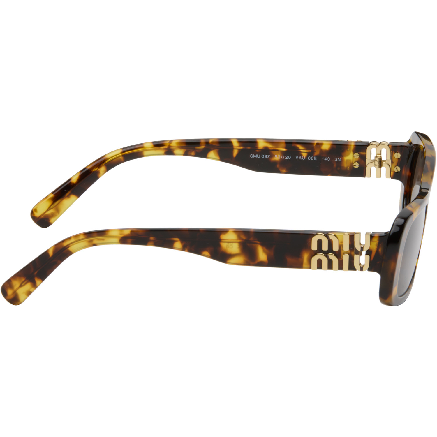  Miu Miu Eyewear Brown Square Acetate Sunglasses 