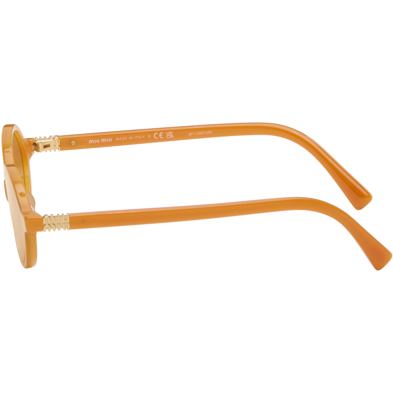  Miu Miu Eyewear Orange Miu Regard Sunglasses 