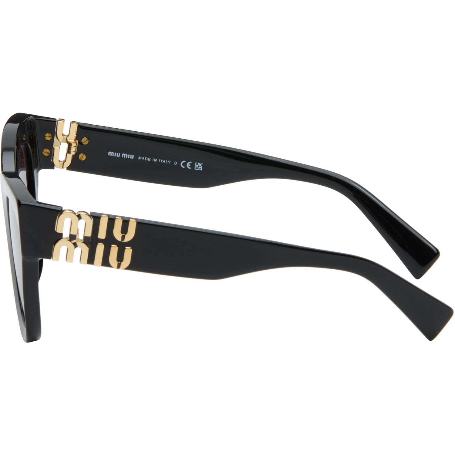  Miu Miu Eyewear Black Cat-eye Gradient Sunglasses 