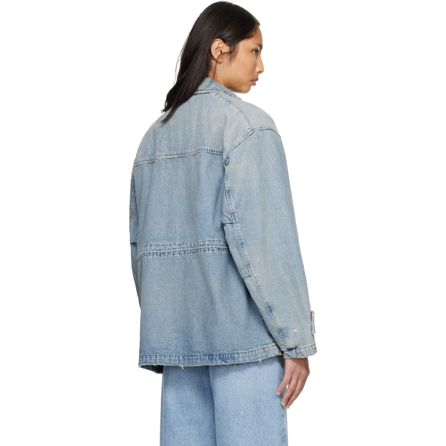  Agolde Blue Aubrey Denim Jacket 