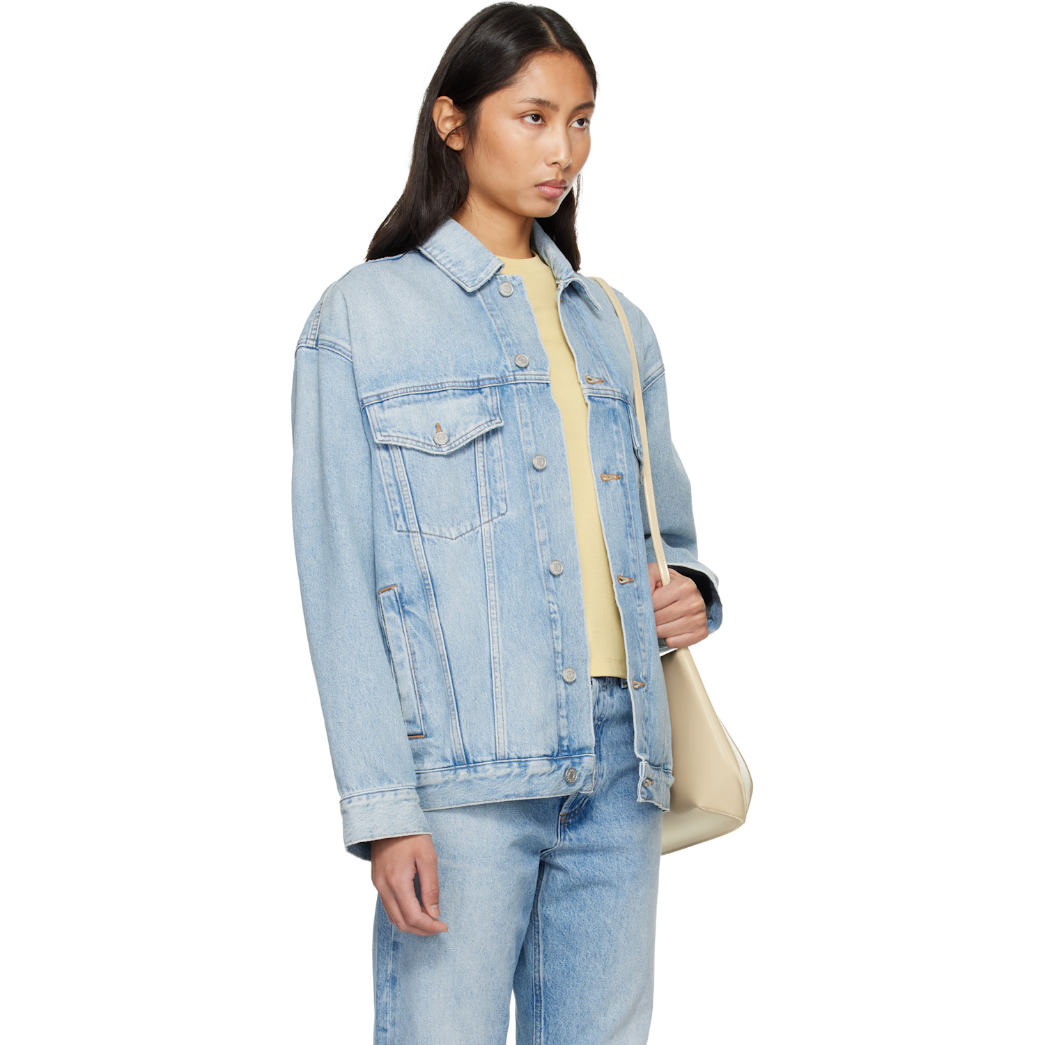  Agolde Blue Evin Denim Jacket 