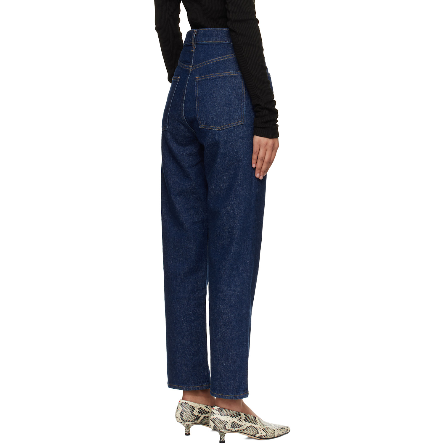  Agolde Blue 90's Pinch Waist Crop Comfort Stretch Jeans 