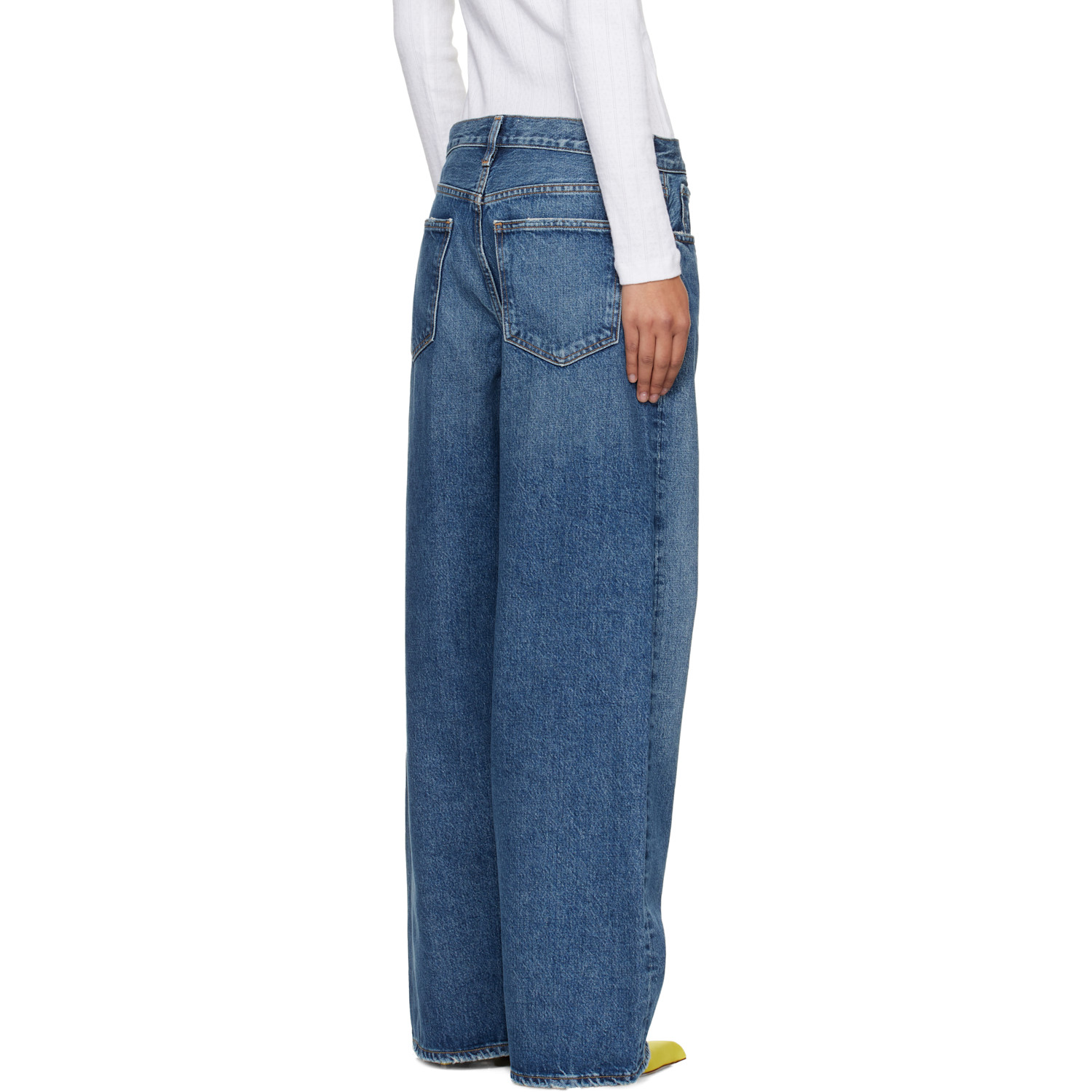 Agolde Blue Low Slung Baggy Jeans 