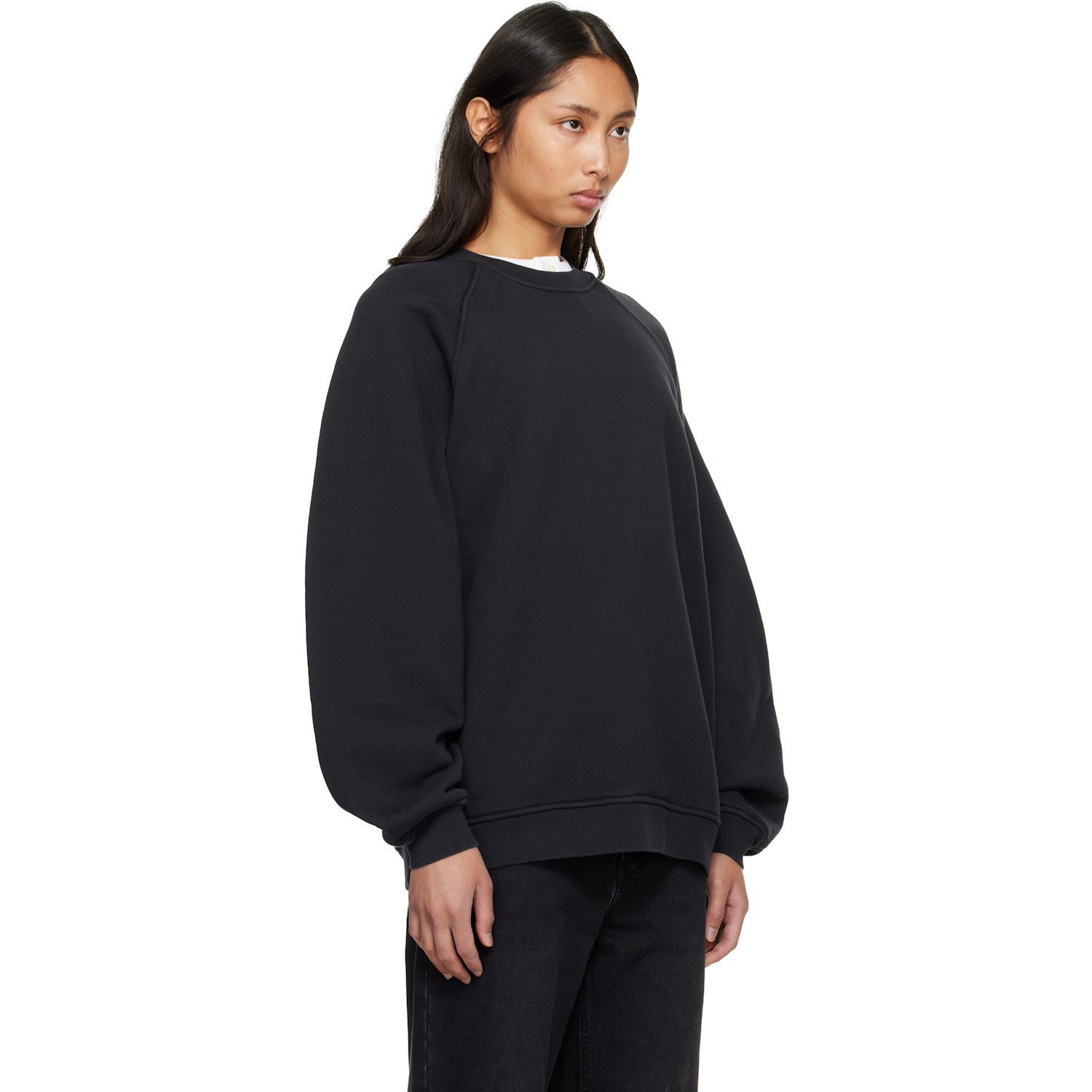  Agolde Black Valma Sweatshirt 