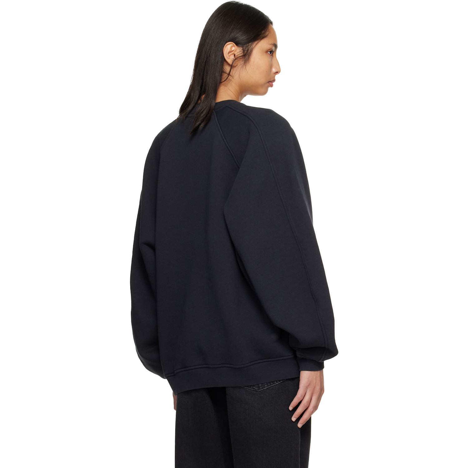  Agolde Black Valma Sweatshirt 