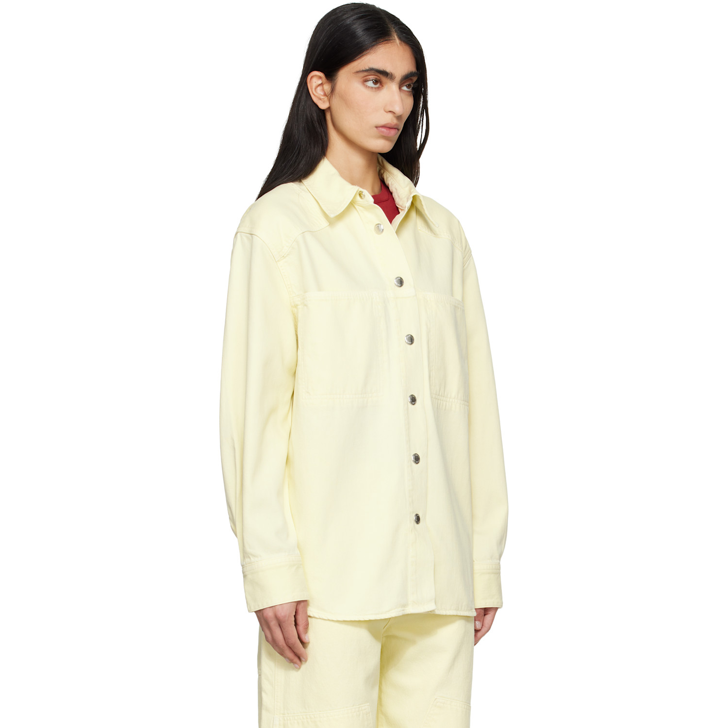  Agolde Yellow Laria Shirt 