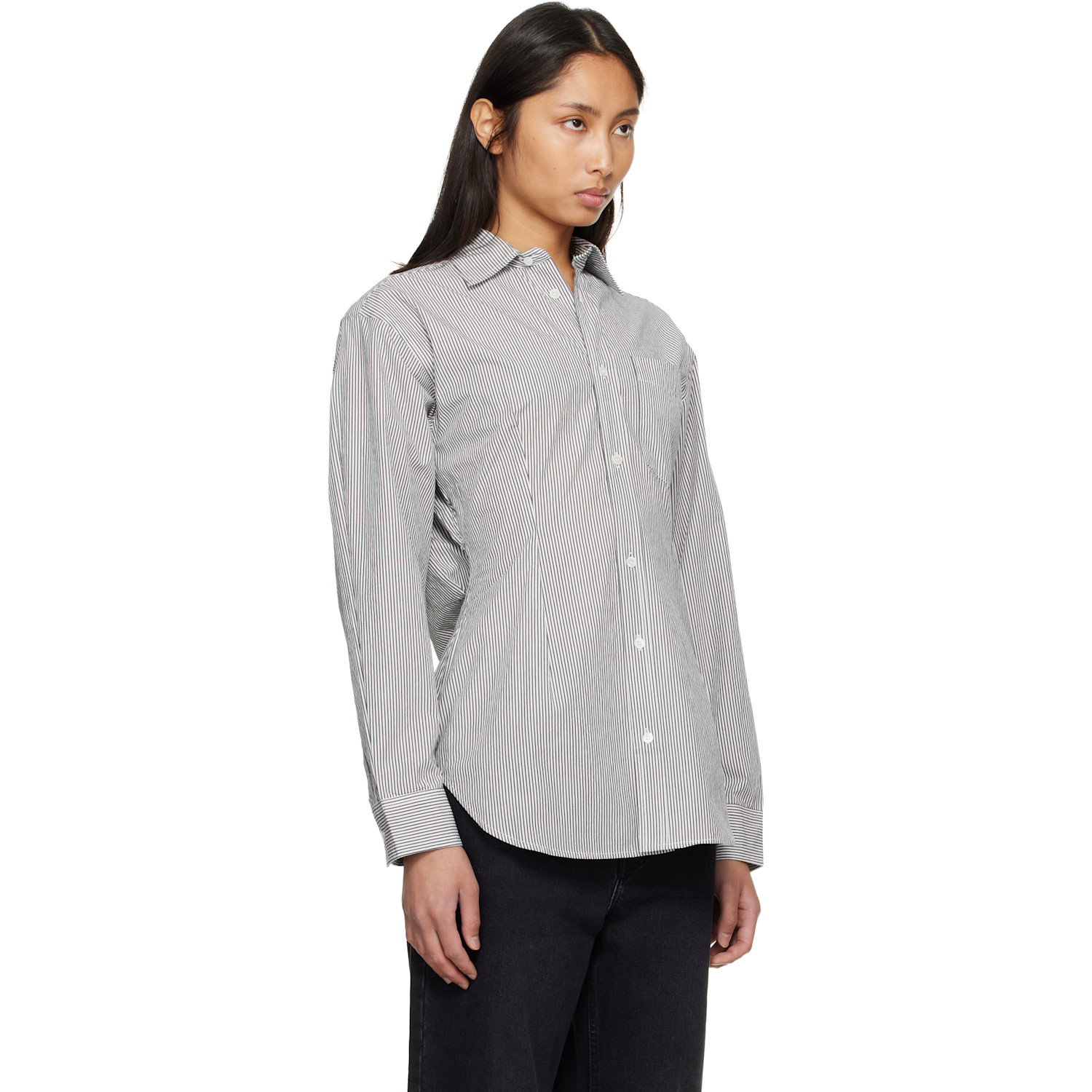  Agolde Gray Cinch Shirt 