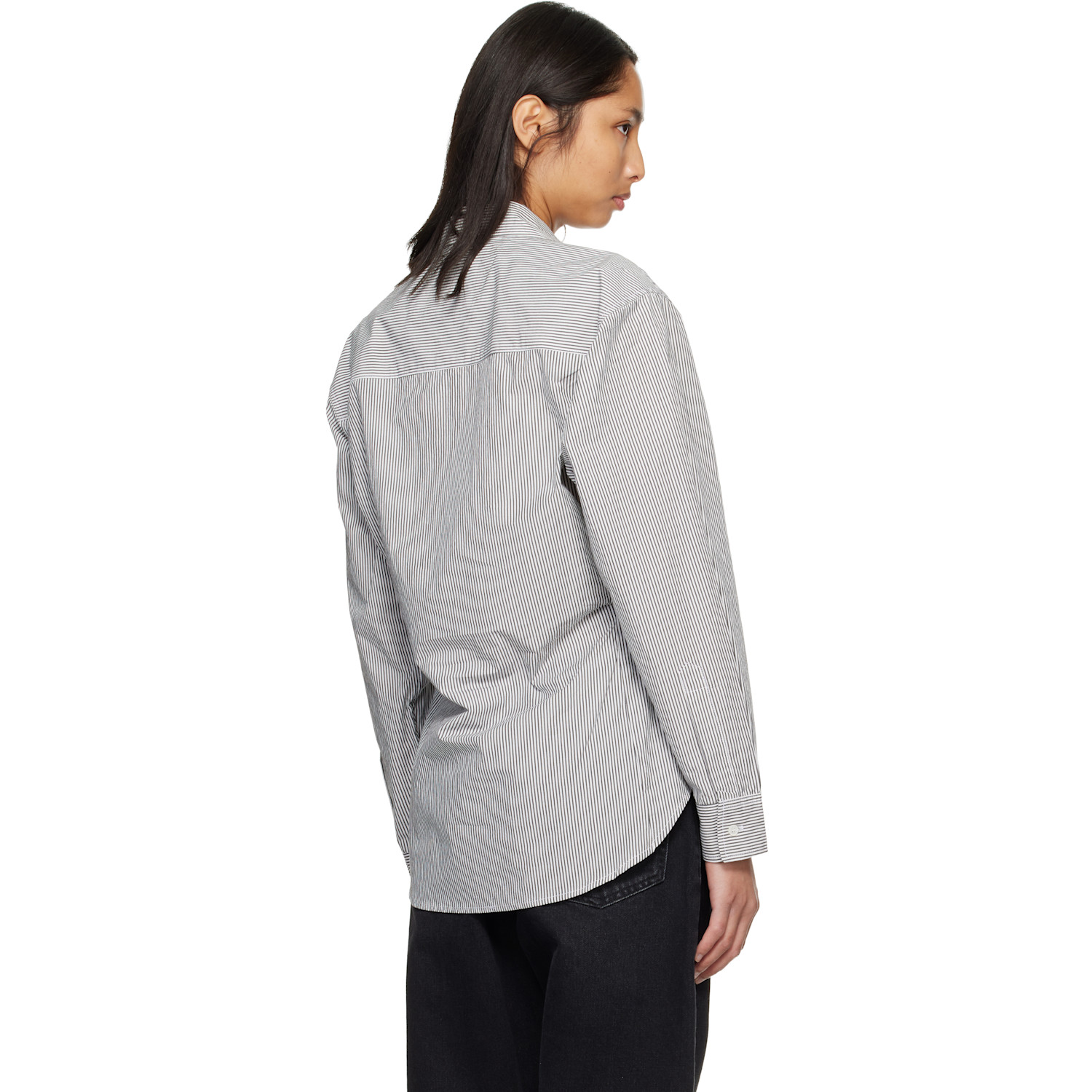  Agolde Gray Cinch Shirt 