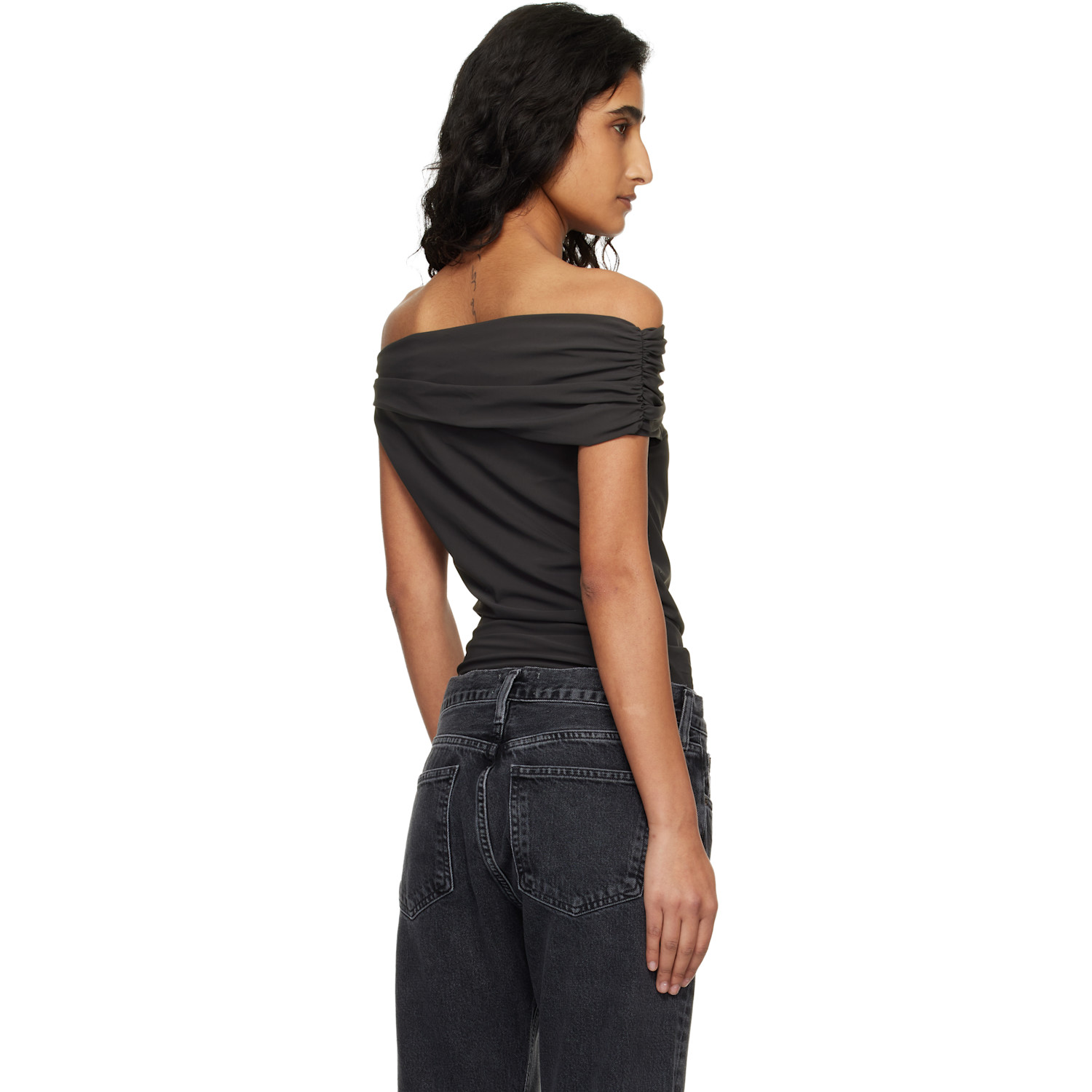  Agolde Brown Sherilyn Bodysuit 