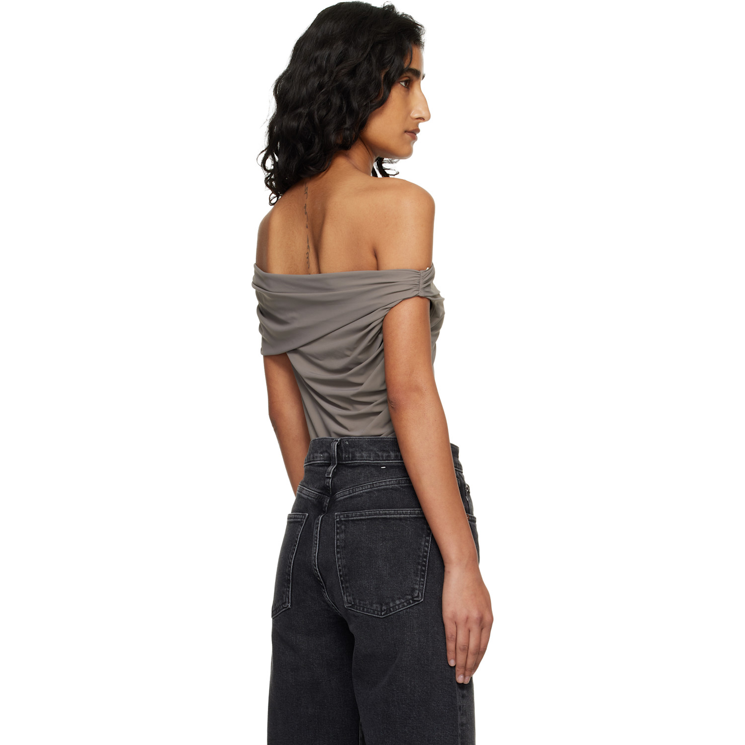  Agolde Taupe Sherilyn Bodysuit 