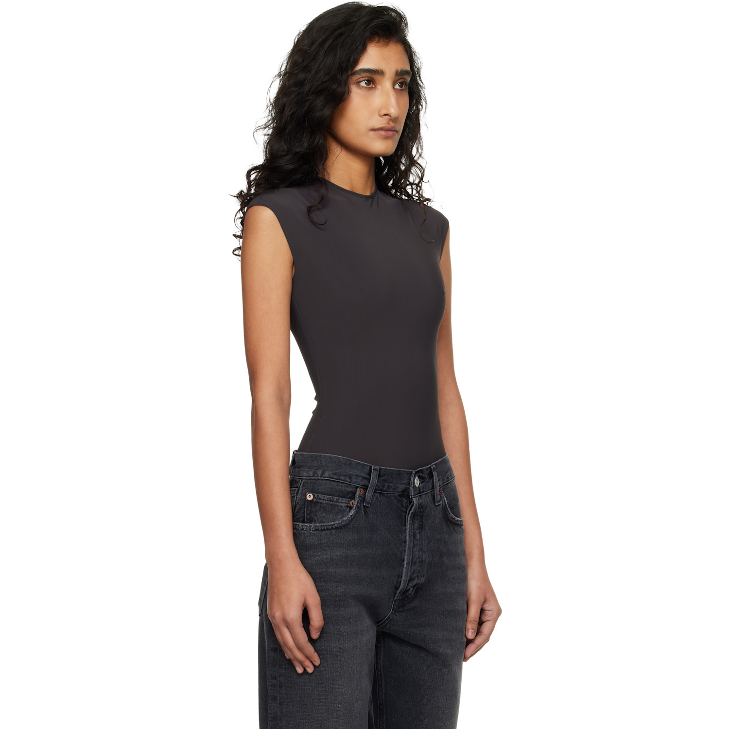  Agolde Brown Agata Bodysuit 