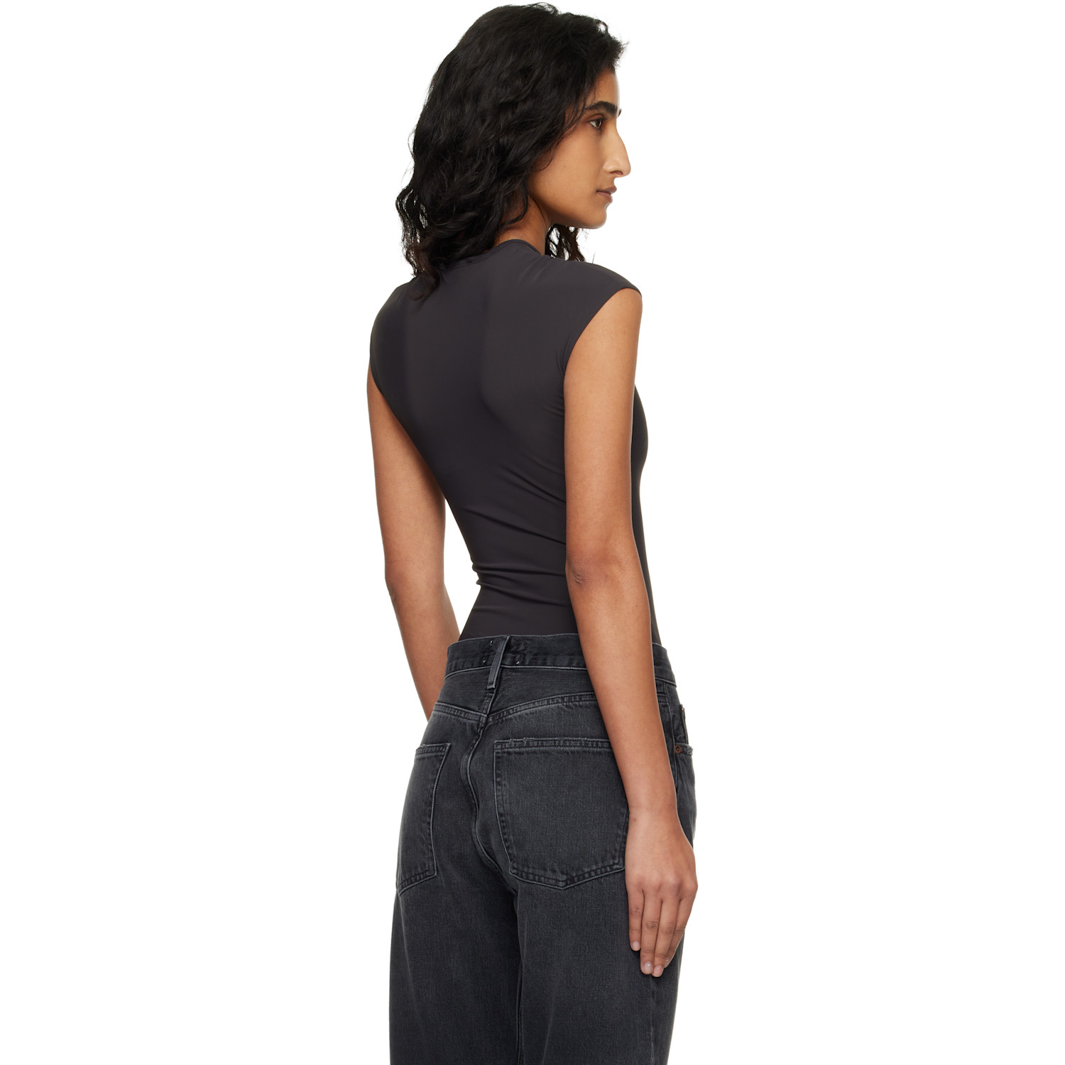  Agolde Brown Agata Bodysuit 