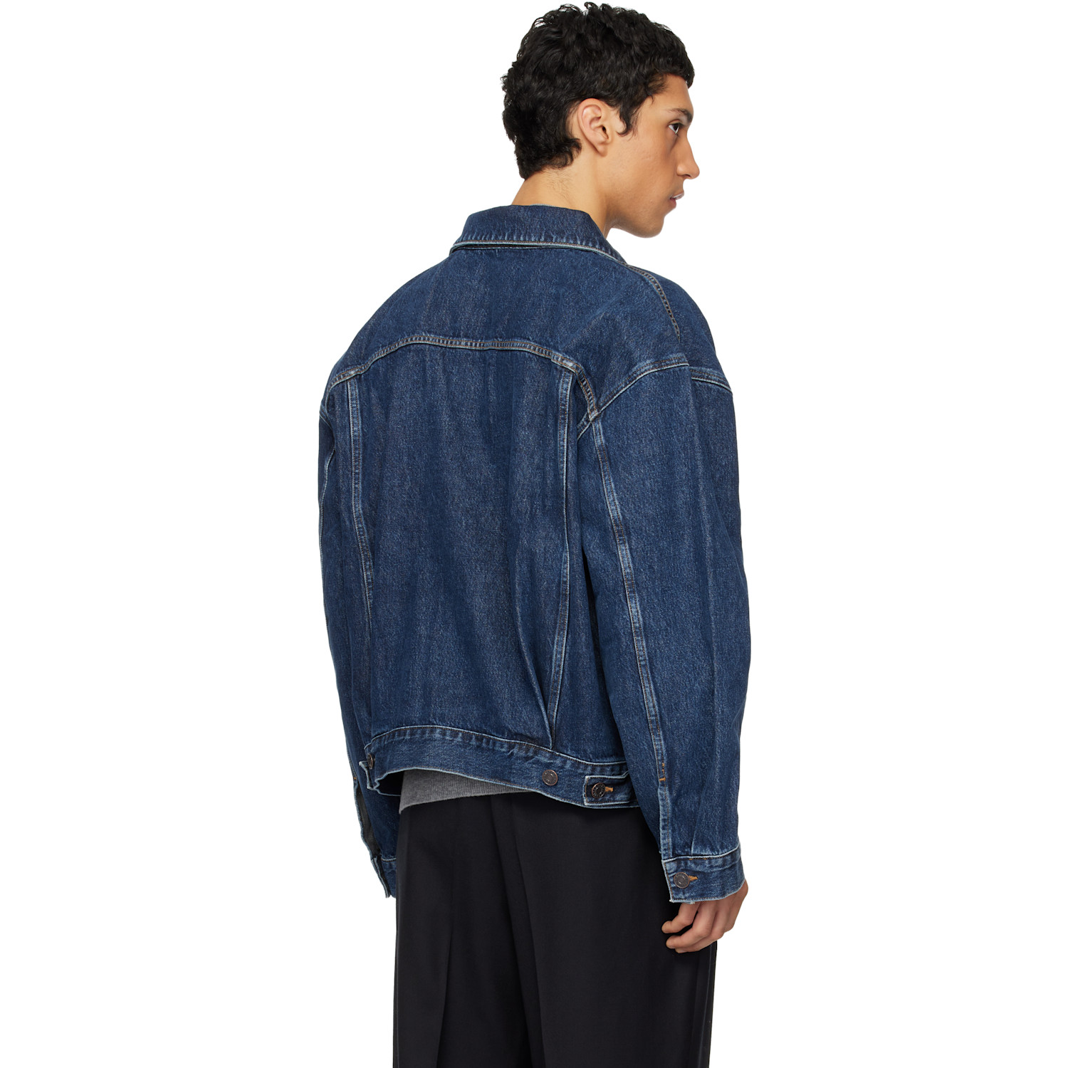  Agolde Navy Stefano Denim Jacket 