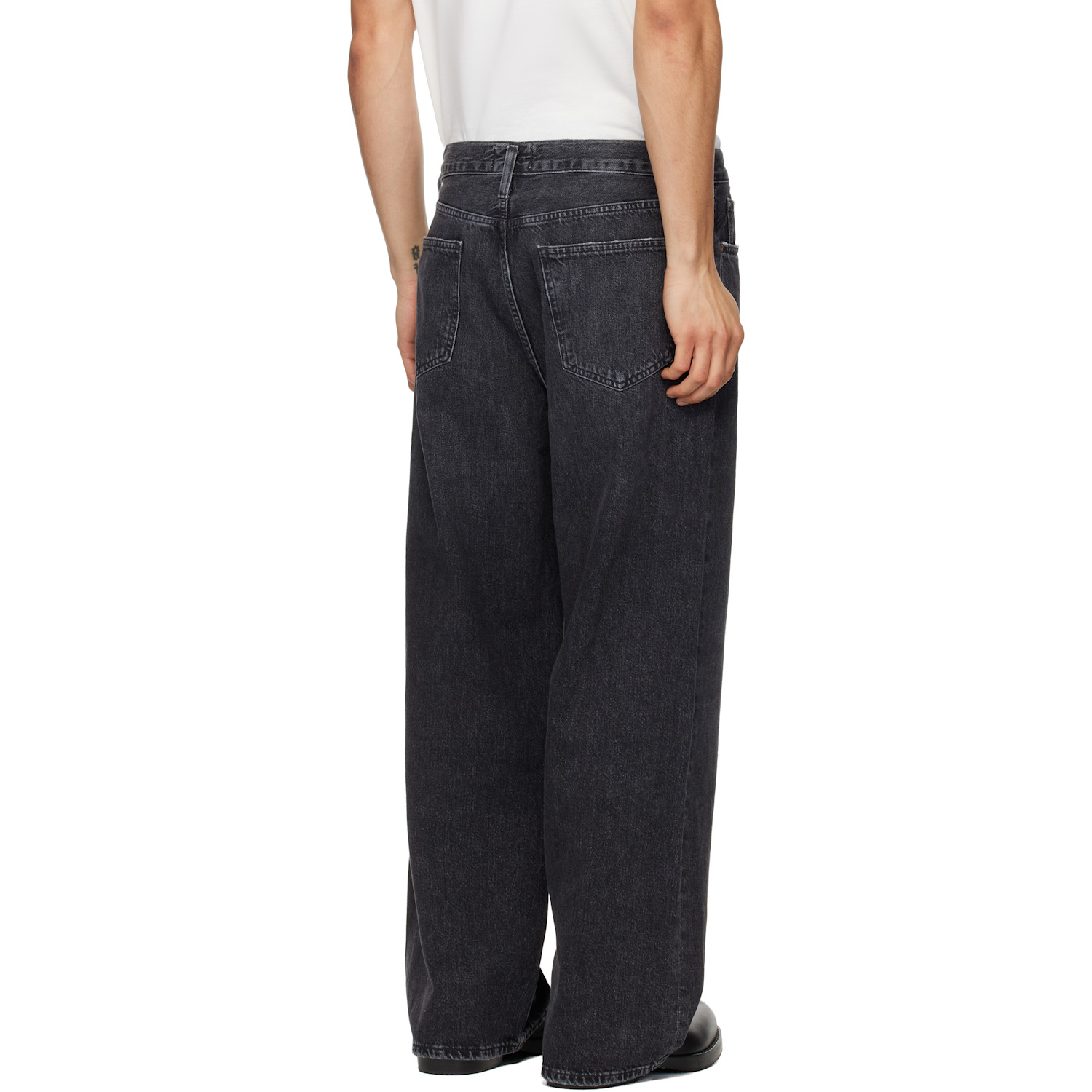  Agolde Gray Low Slung Baggy Jeans 