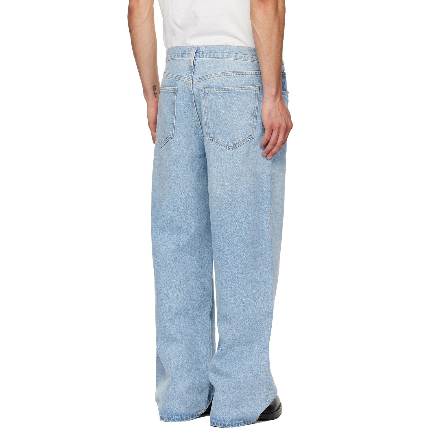  Agolde Blue Low Slung Baggy Jeans 