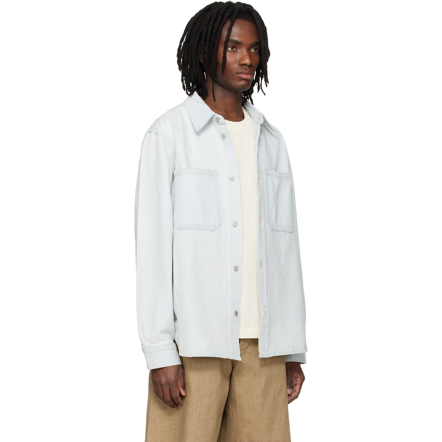  Agolde Blue Craven Denim Shirt 
