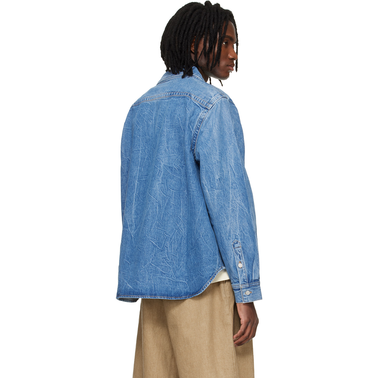  Agolde Blue Craven Denim Shirt 