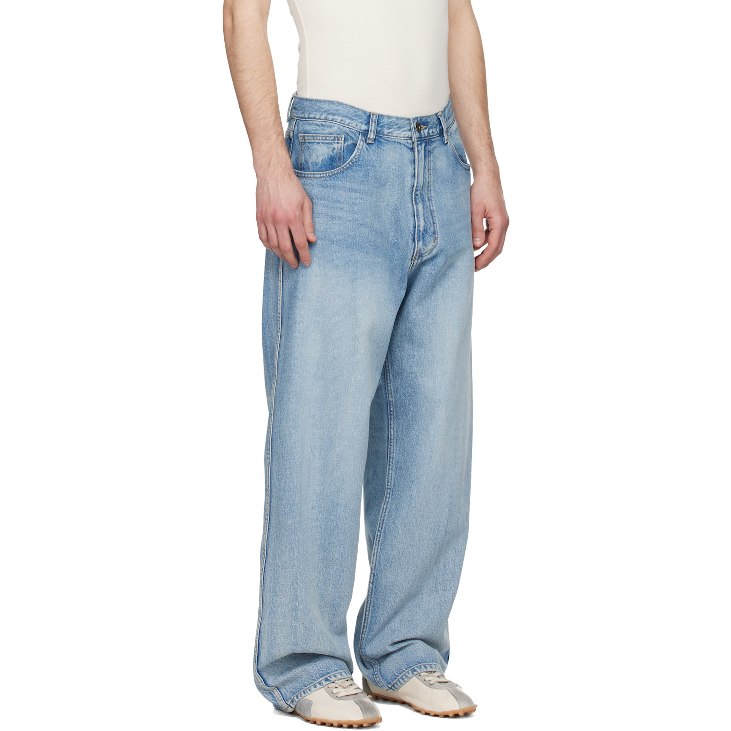  Solid Homme Blue Semi-flare Jeans 