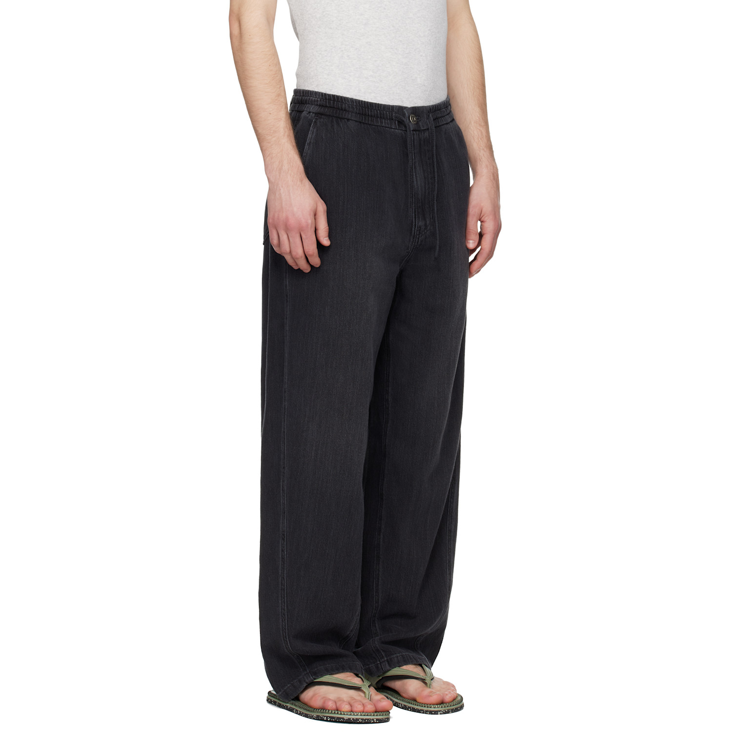  Solid Homme Navy Curved Jeans 