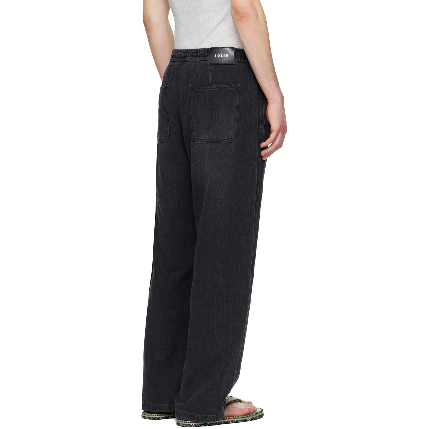  Solid Homme Navy Curved Jeans 