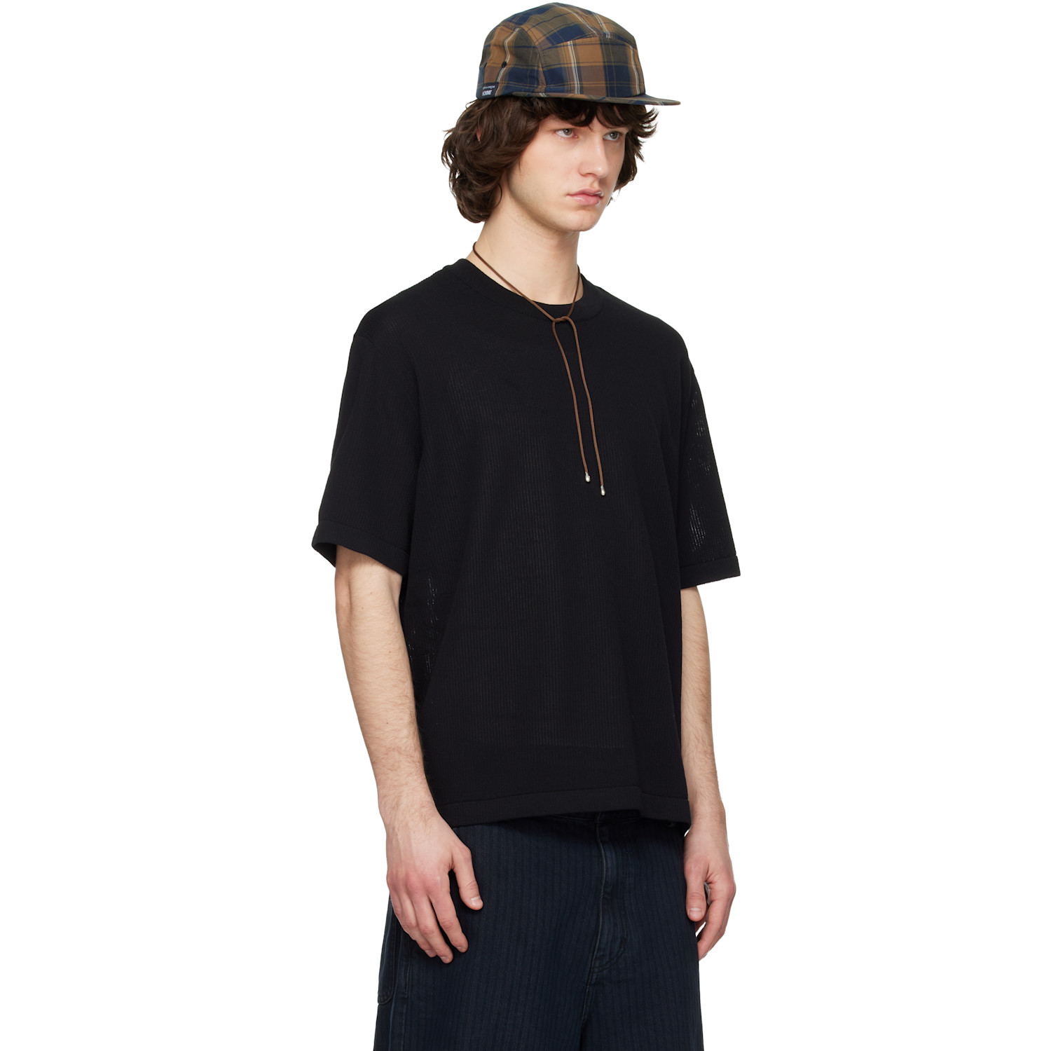  Solid Homme Black Knit T-shirt 