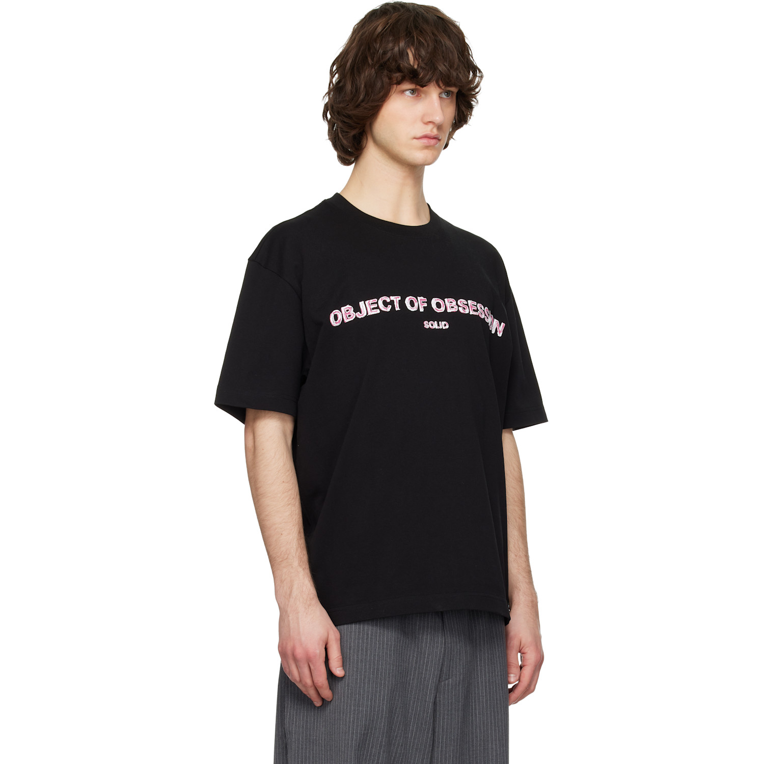  Solid Homme Black 'object Of Obsession' T-shirt 