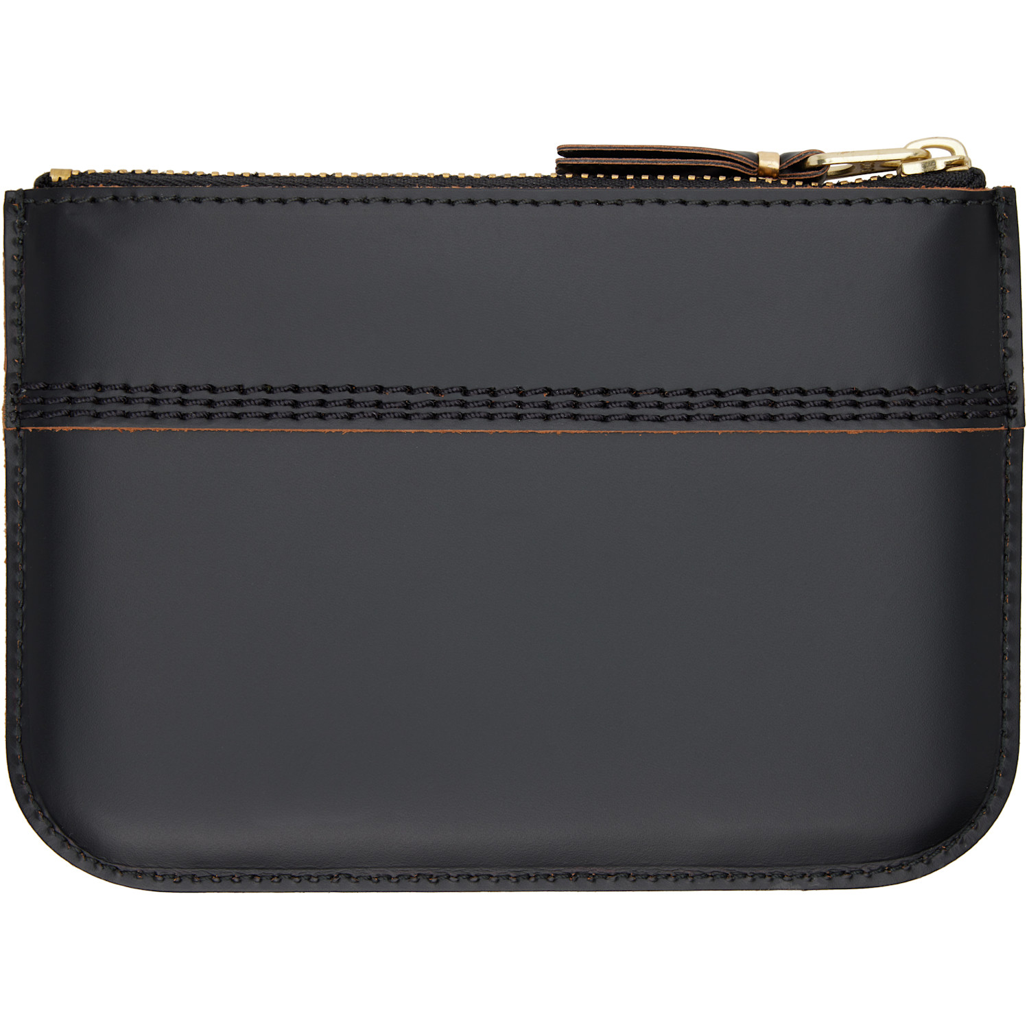  Comme Des Garçons Wallets Black Triple Stitch Pouch 