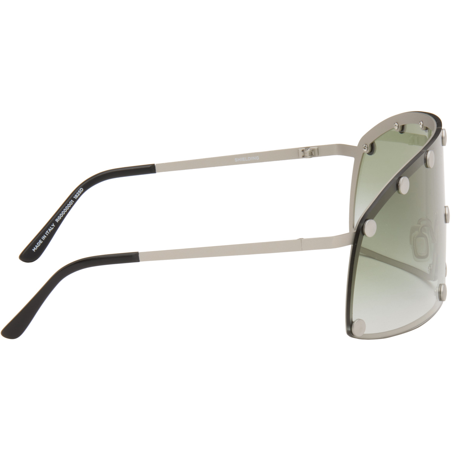  Rick Owens Silver Shielding Sunglasses 