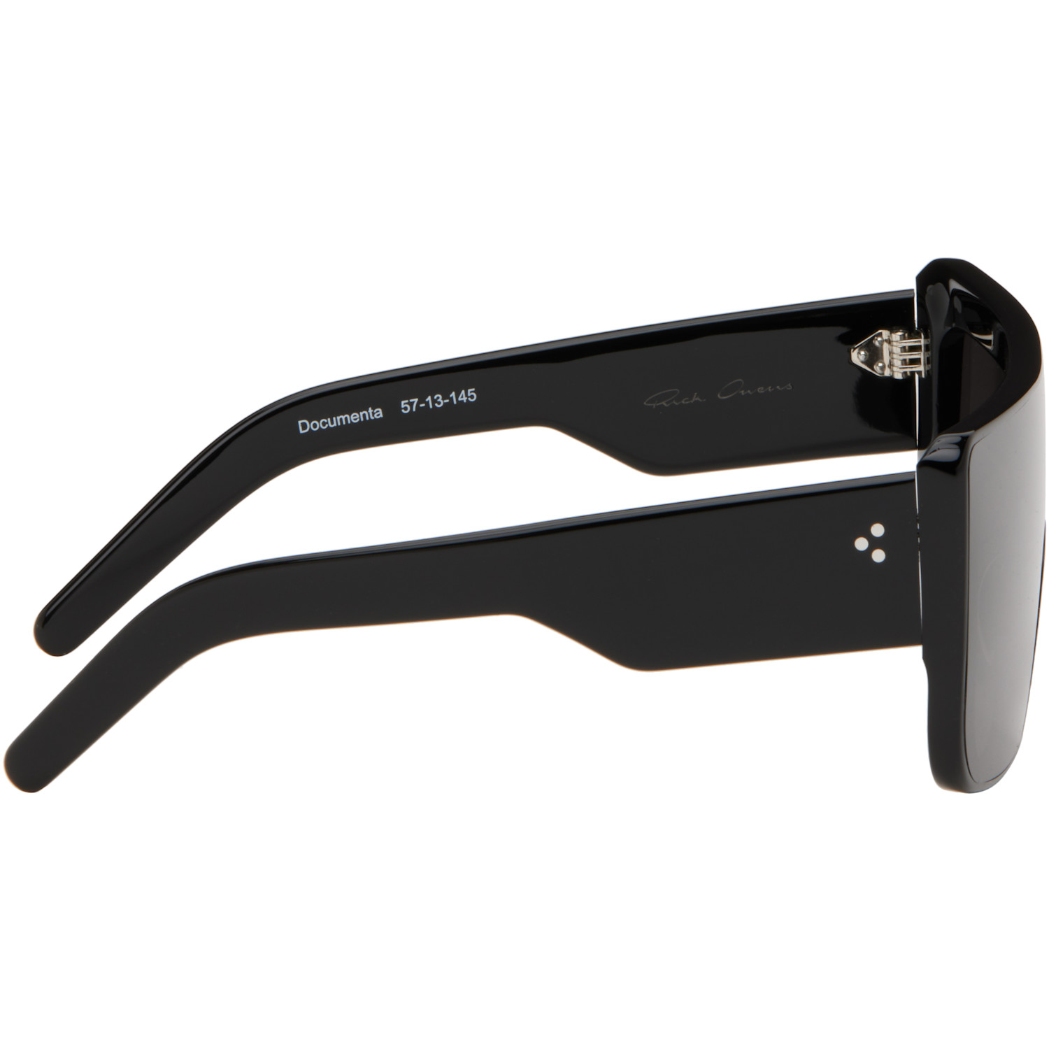  Rick Owens Black Temple Documenta Sunglasses 