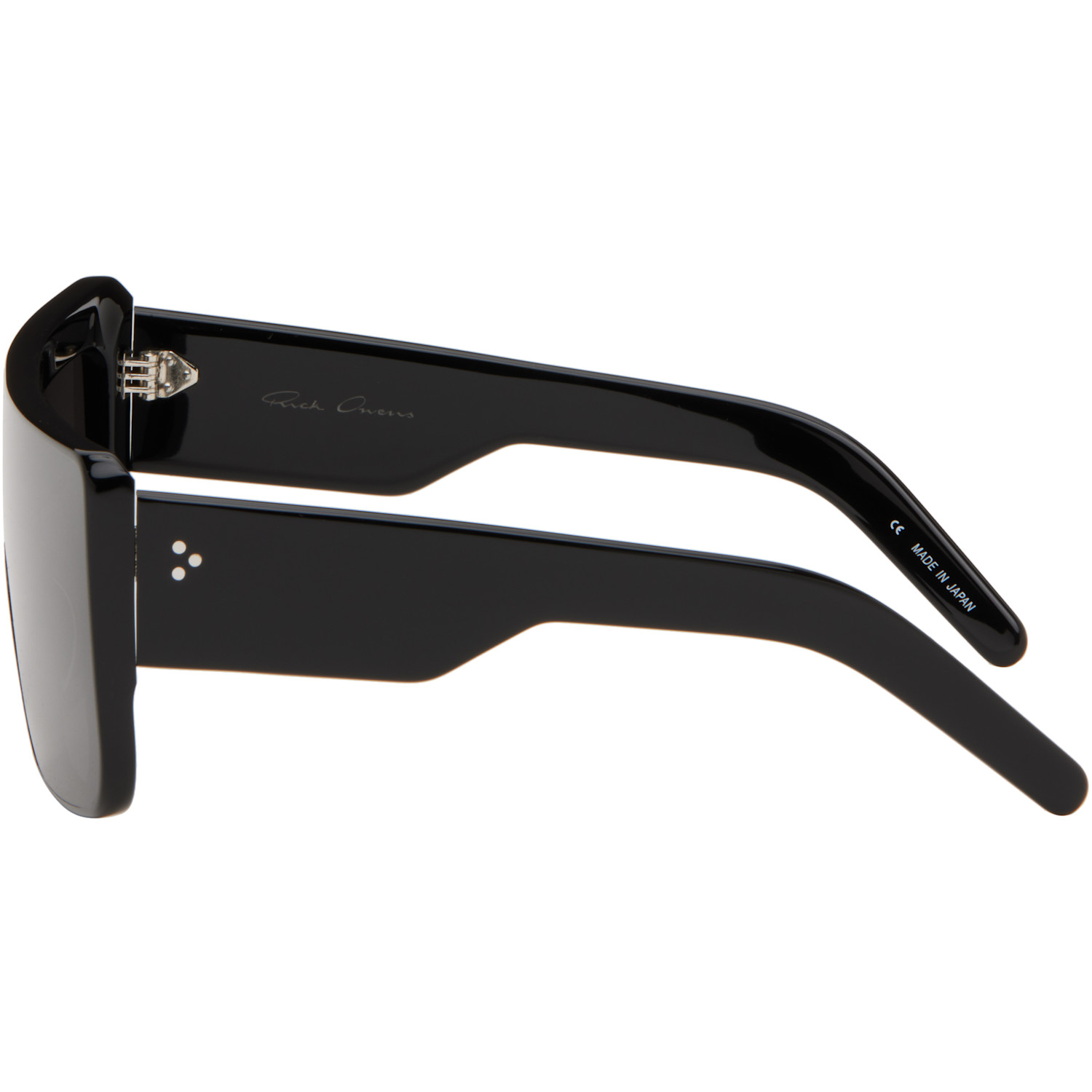  Rick Owens Black Temple Documenta Sunglasses 