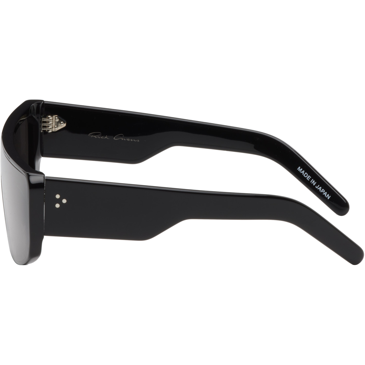  Rick Owens Black Temple Performa Sunglasses 