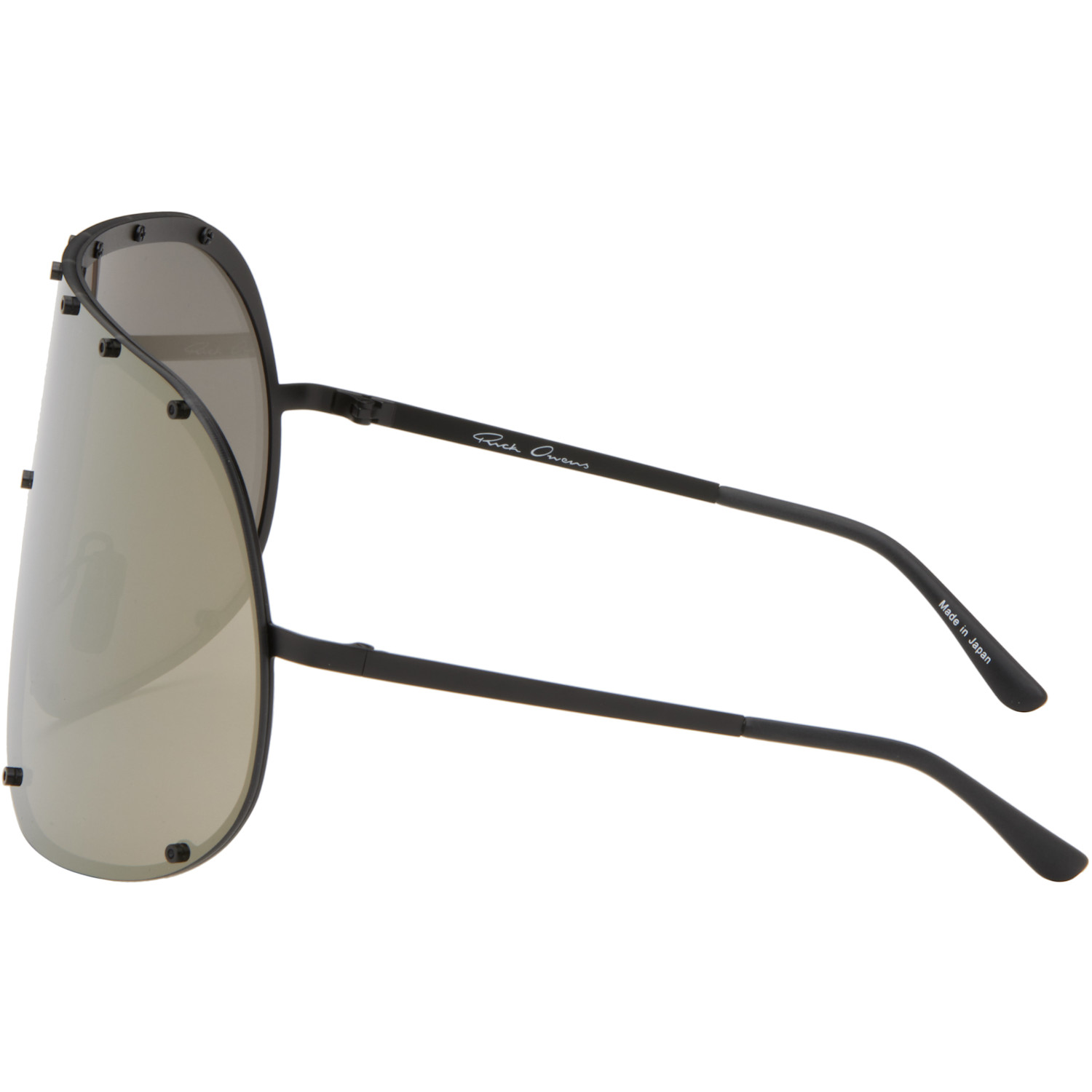  Rick Owens Black Temple Mask Sunglasses 