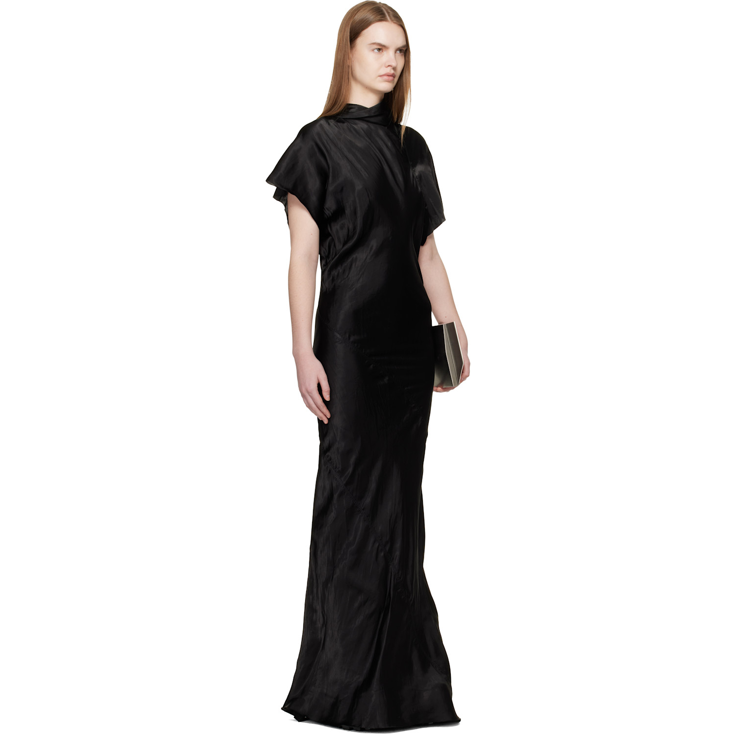  Rick Owens Black Temple Seb Maxi Dress 