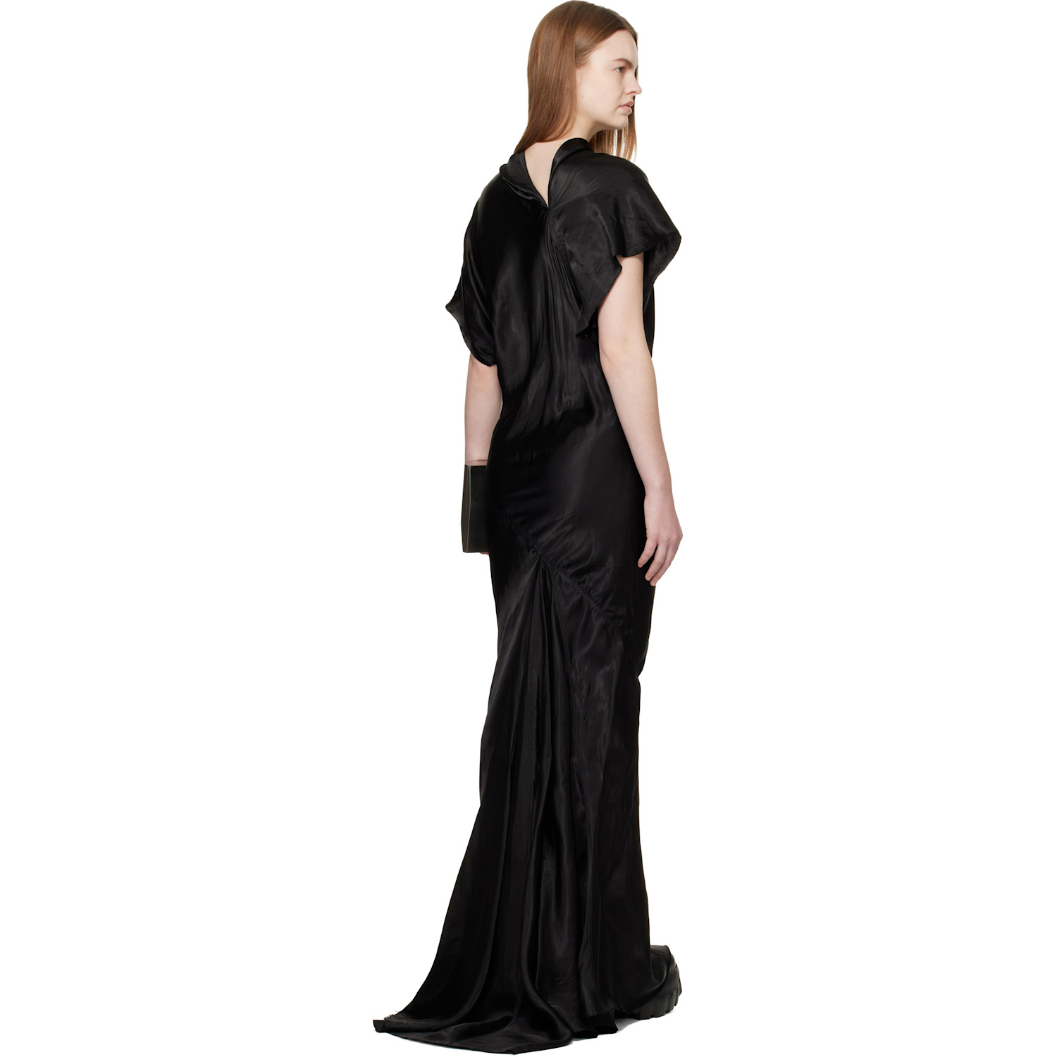  Rick Owens Black Temple Seb Maxi Dress 