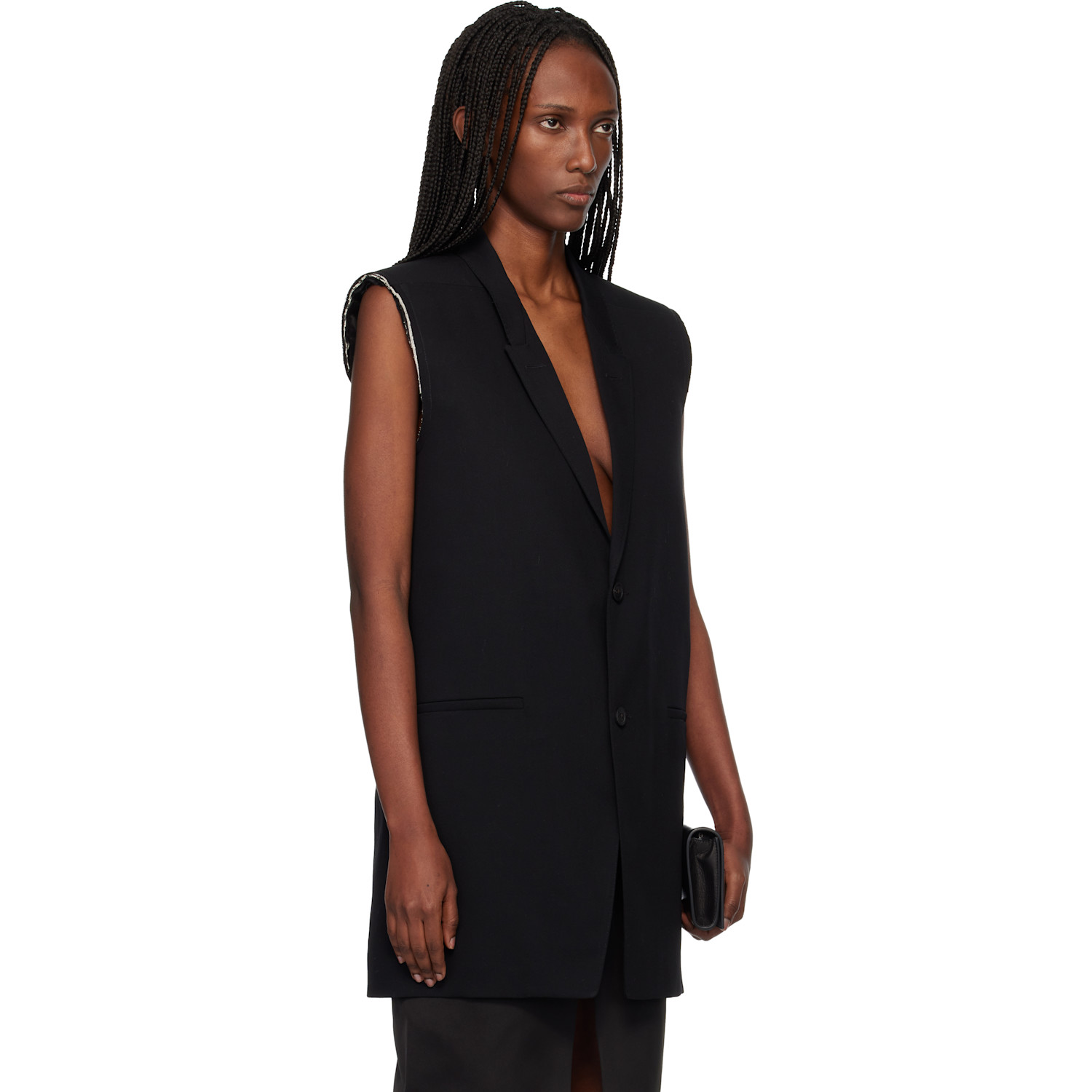  Rick Owens Black Temple Sl Concordian Blazer 