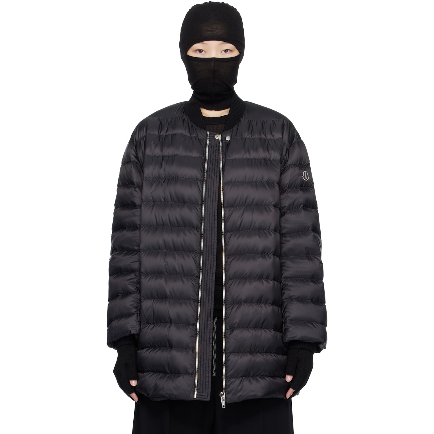 Rick Owens Moncler + Rick Owens Black Flight Down Jacket